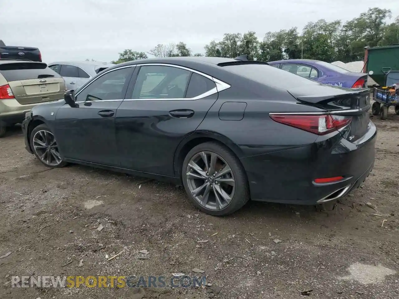 2 fotografías del automóvil dañado 58AGZ1B16MU089754 LEXUS ES350 2021