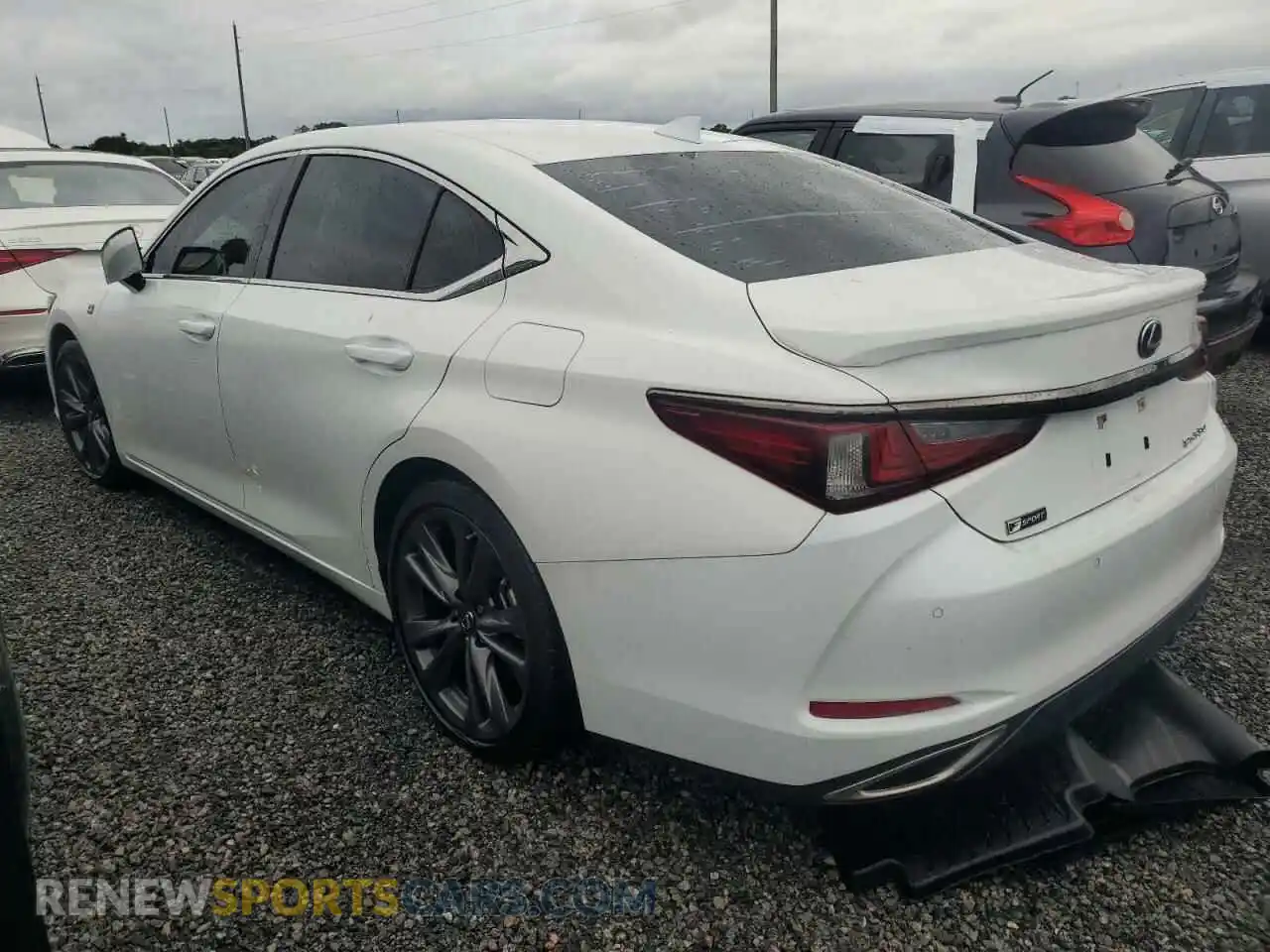 2 fotografías del automóvil dañado 58AGZ1B17MU107887 LEXUS ES350 2021