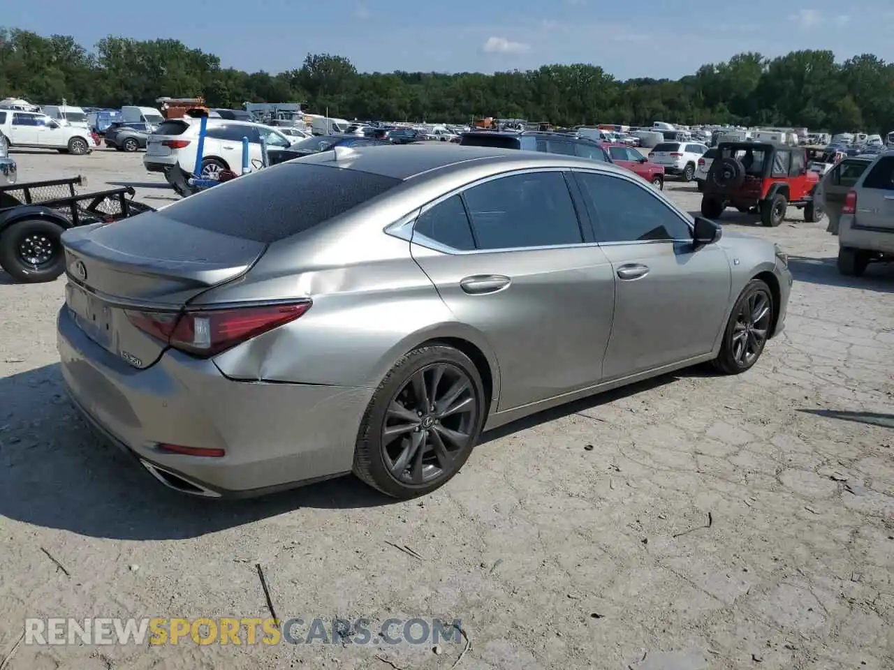 3 Photograph of a damaged car 58AGZ1B19MU086654 LEXUS ES350 2021