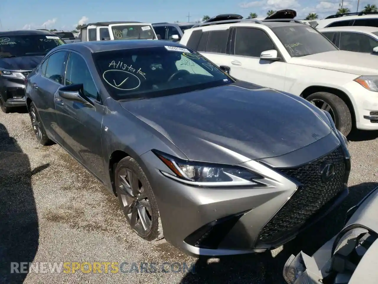 1 Photograph of a damaged car 58AGZ1B19MU089960 LEXUS ES350 2021