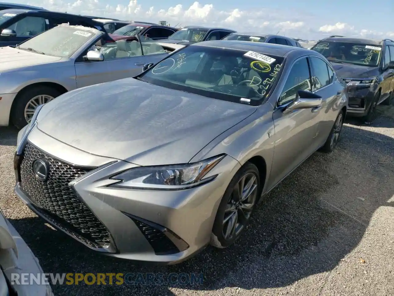 2 Photograph of a damaged car 58AGZ1B19MU089960 LEXUS ES350 2021