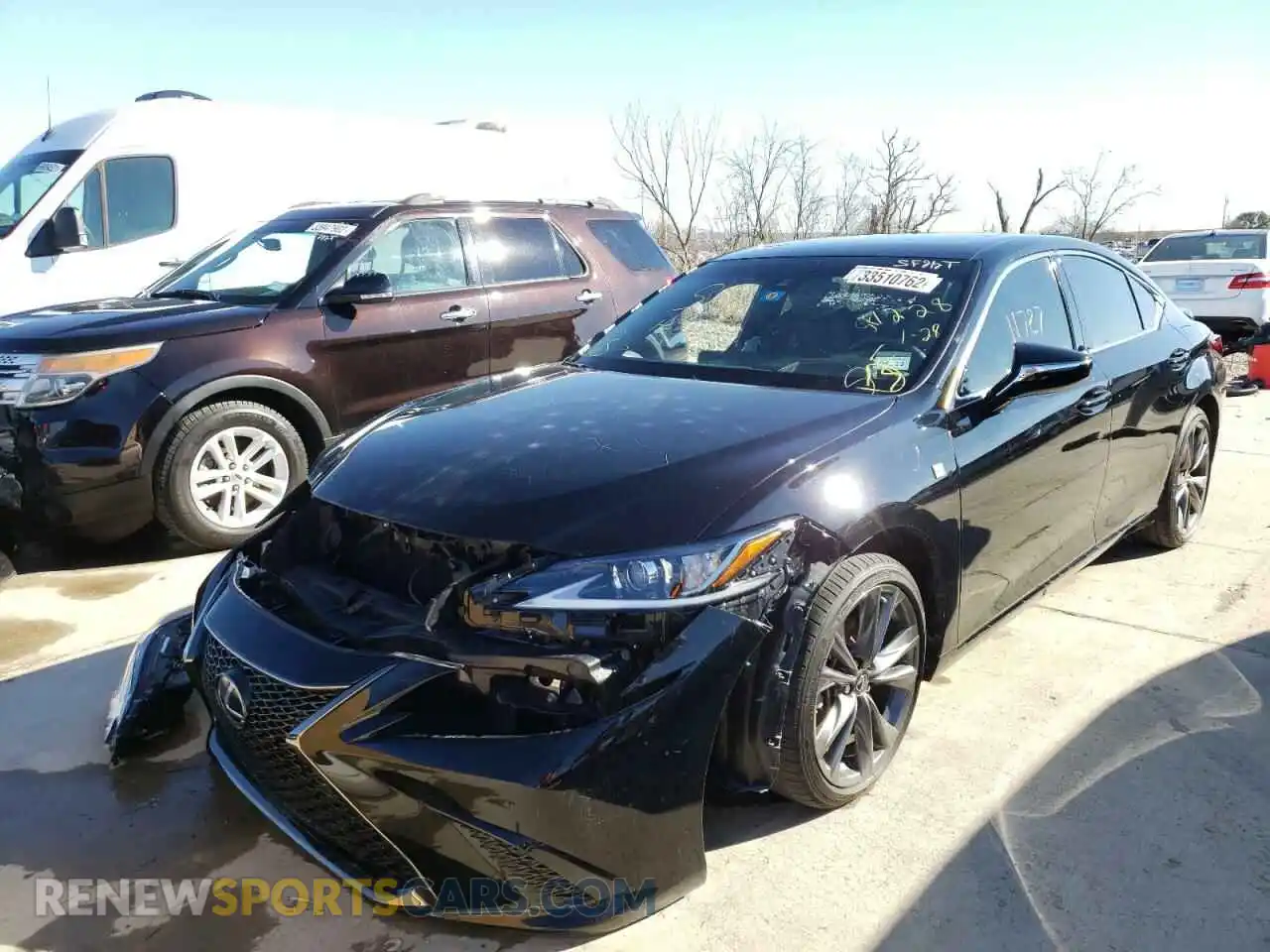 2 Photograph of a damaged car 58AGZ1B1XMU097680 LEXUS ES350 2021