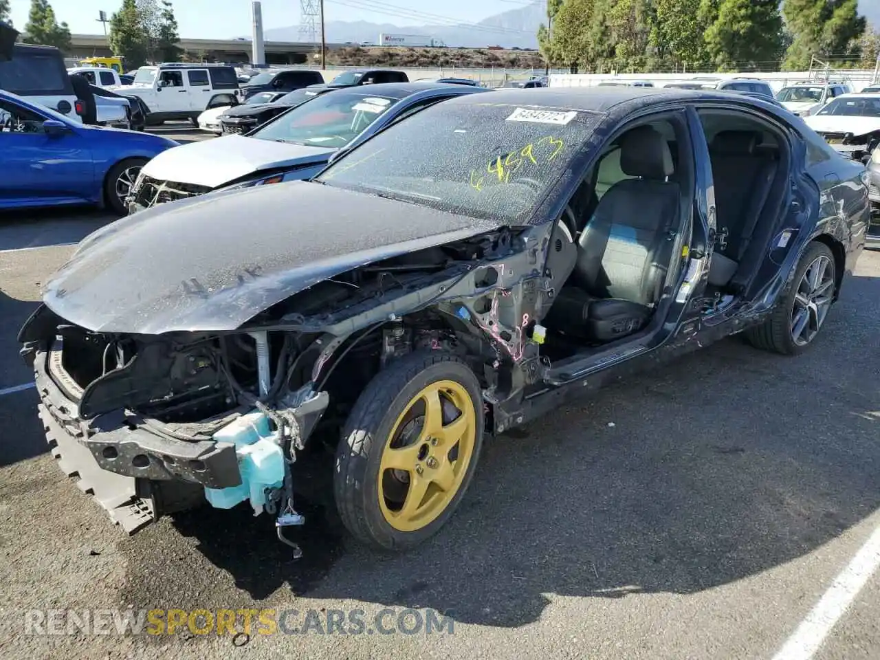2 Photograph of a damaged car JTHBZ1BL0KA017985 LEXUS GS350 2019