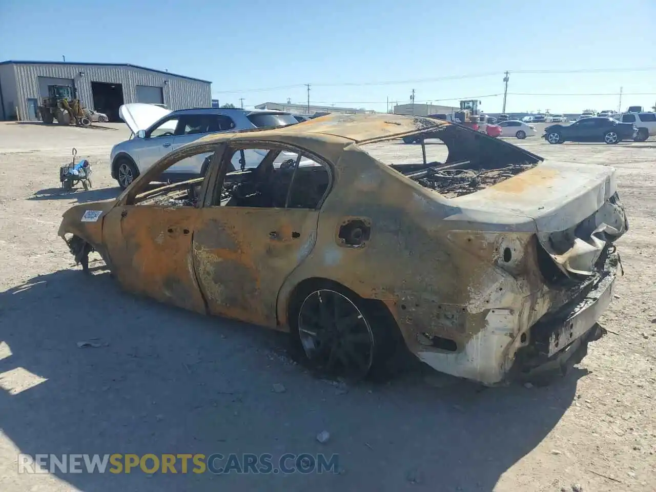 2 fotografías del automóvil dañado JTHBZ1BL2KA017387 LEXUS GS350 2019