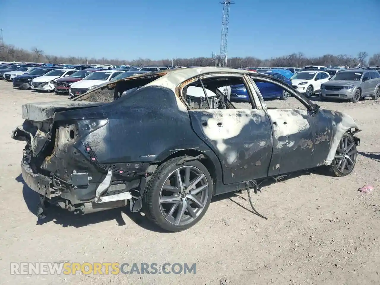 3 fotografías del automóvil dañado JTHBZ1BL2KA017387 LEXUS GS350 2019