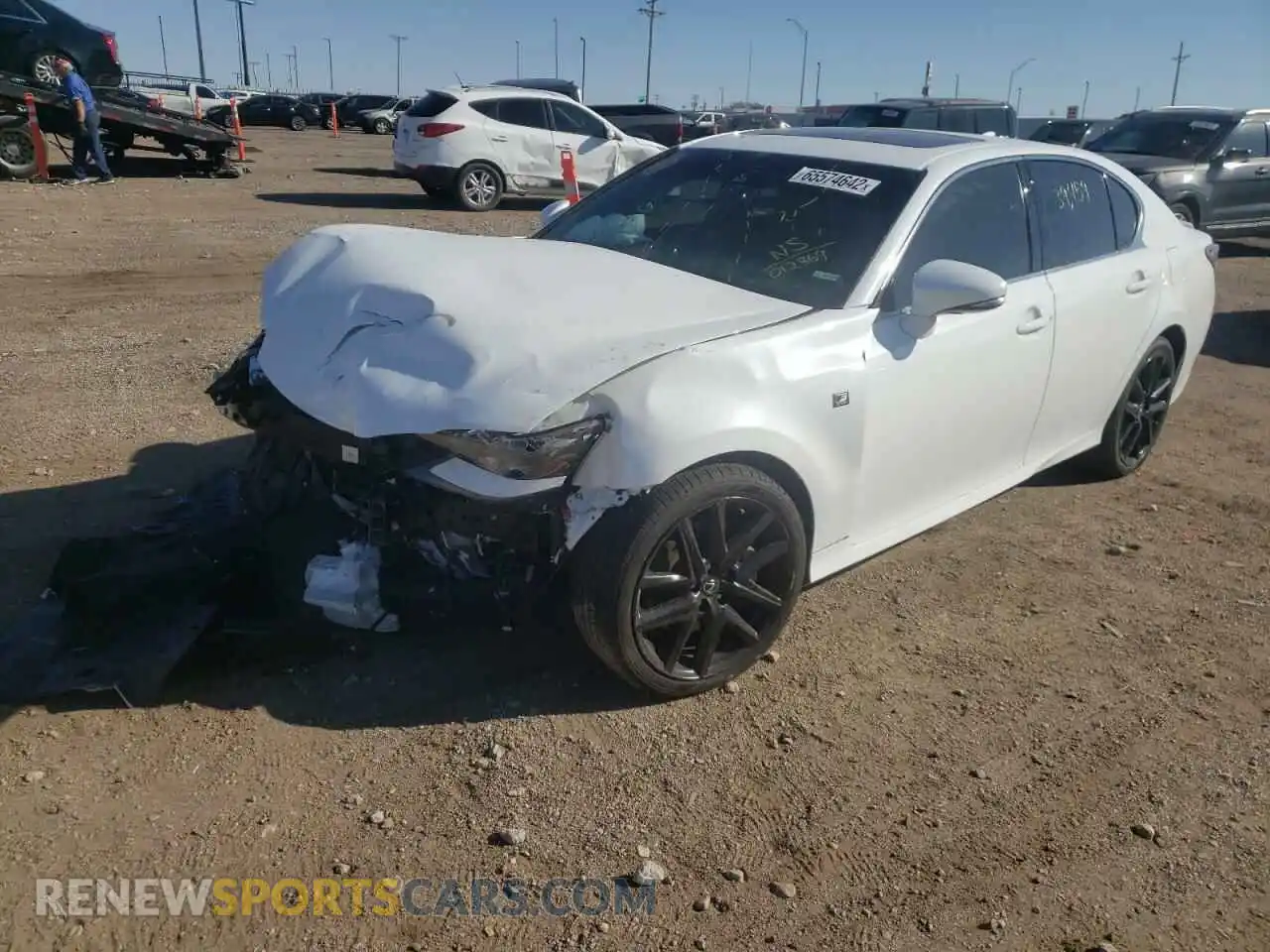 2 Photograph of a damaged car JTHEZ1CLXLA012869 LEXUS GS350 2020