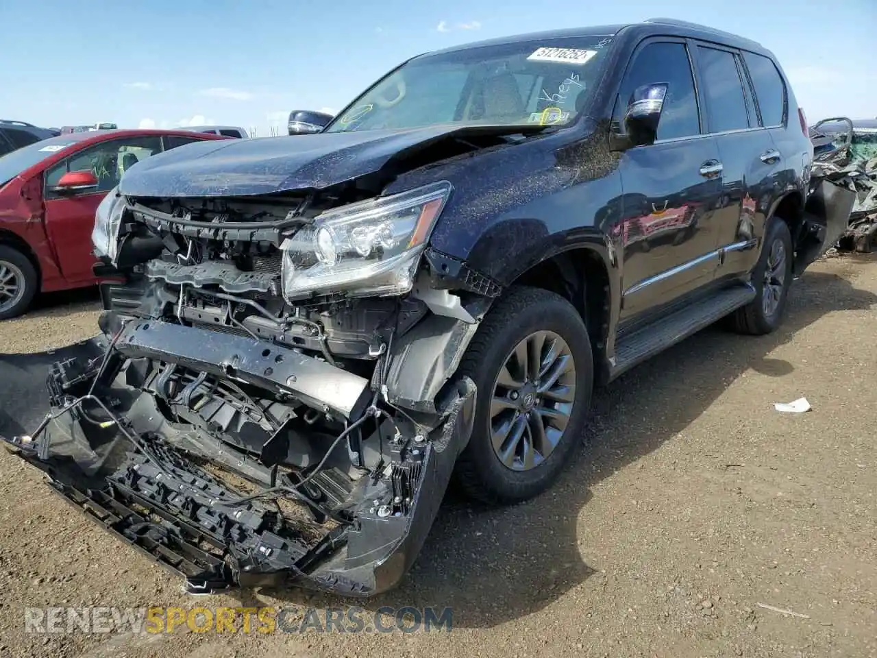 2 Фотография поврежденного автомобиля JTJBM7FX0K5212006 LEXUS GX 2019