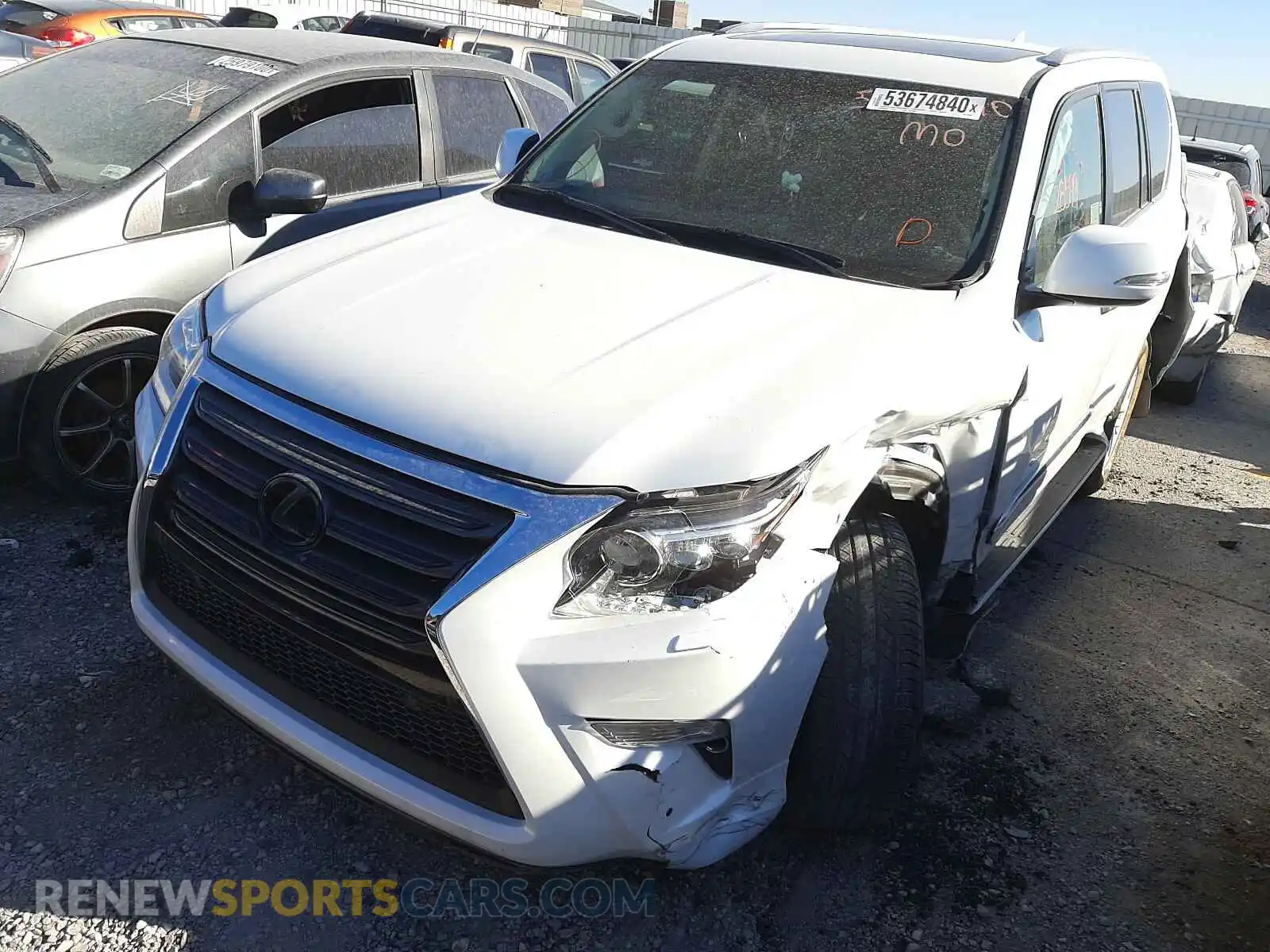 2 Photograph of a damaged car JTJBM7FX0K5216010 LEXUS GX 2019