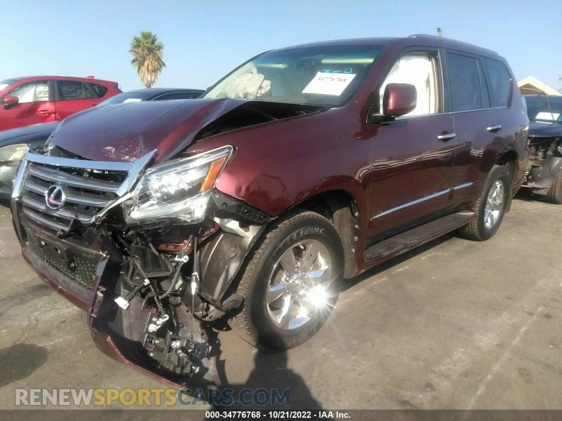 2 Фотография поврежденного автомобиля JTJBM7FX1K5234290 LEXUS GX 2019