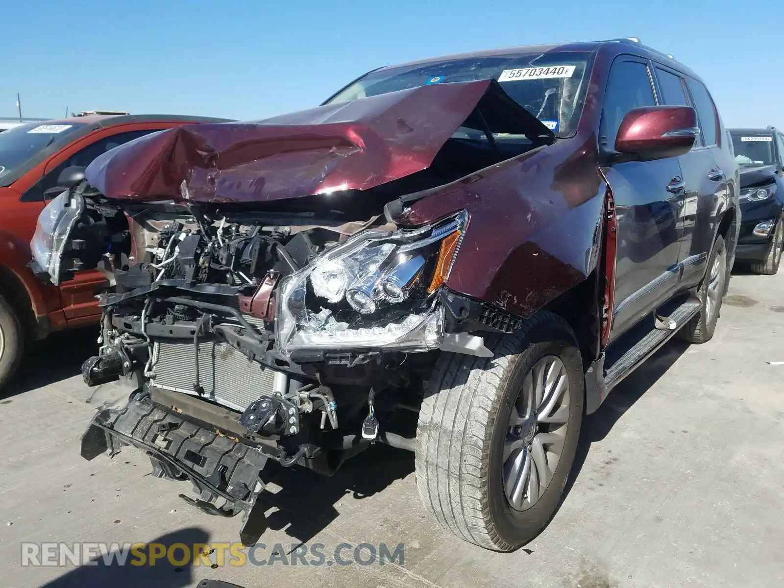 2 Photograph of a damaged car JTJBM7FX6K5222877 LEXUS GX 2019