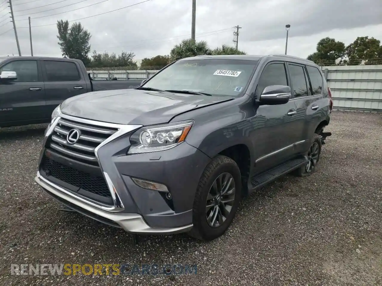 2 Photograph of a damaged car JTJBM7FX8K5227403 LEXUS GX 2019