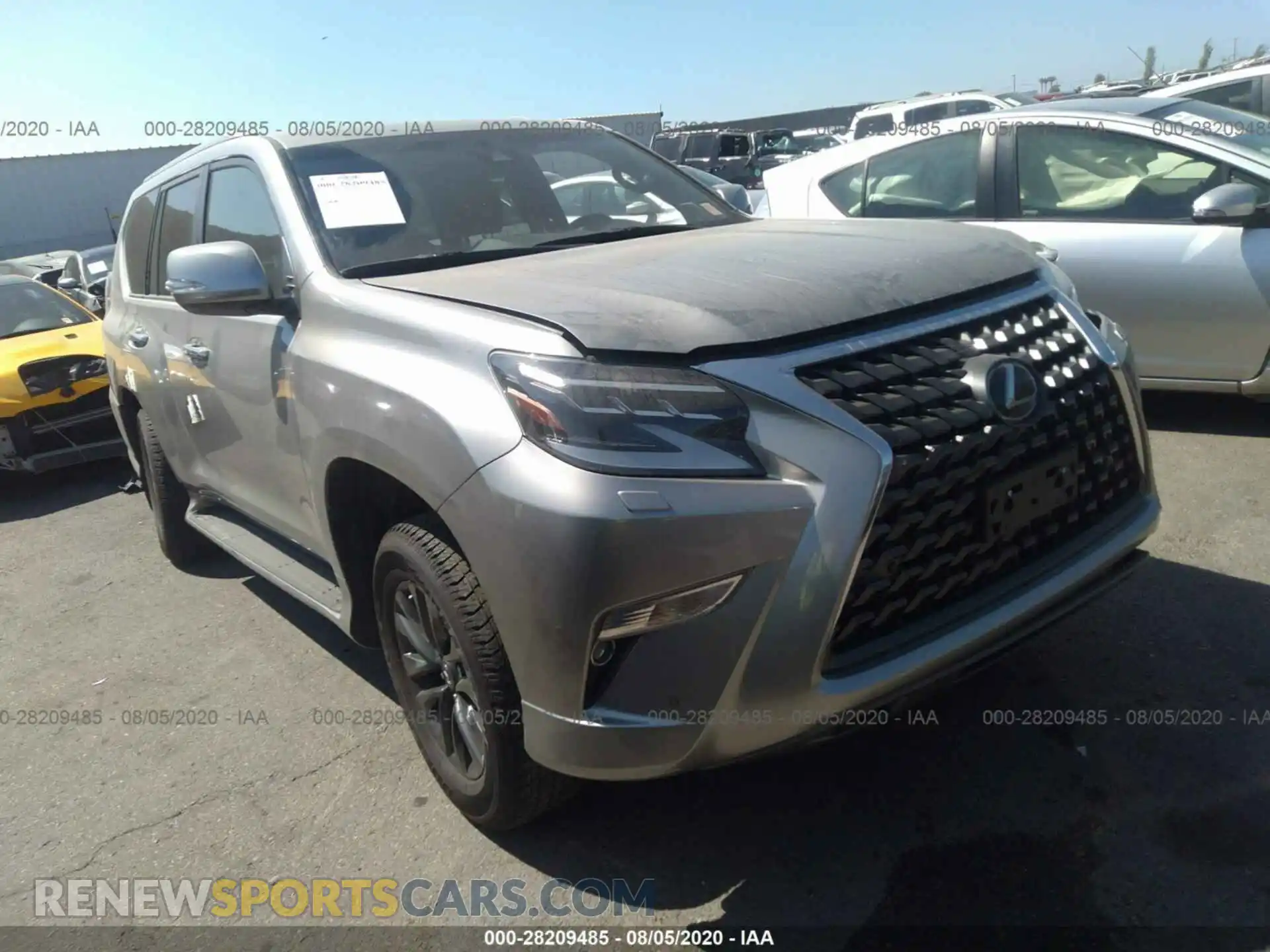 1 Photograph of a damaged car JTJAM7BX0L5244716 LEXUS GX 2020