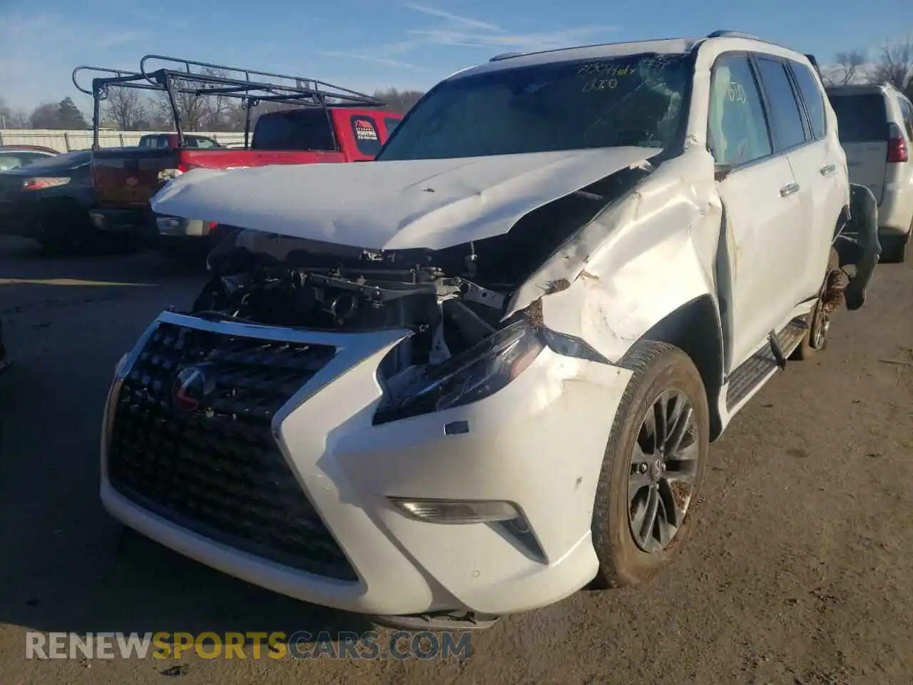 2 fotografías del automóvil dañado JTJAM7BX4L5252771 LEXUS GX 2020