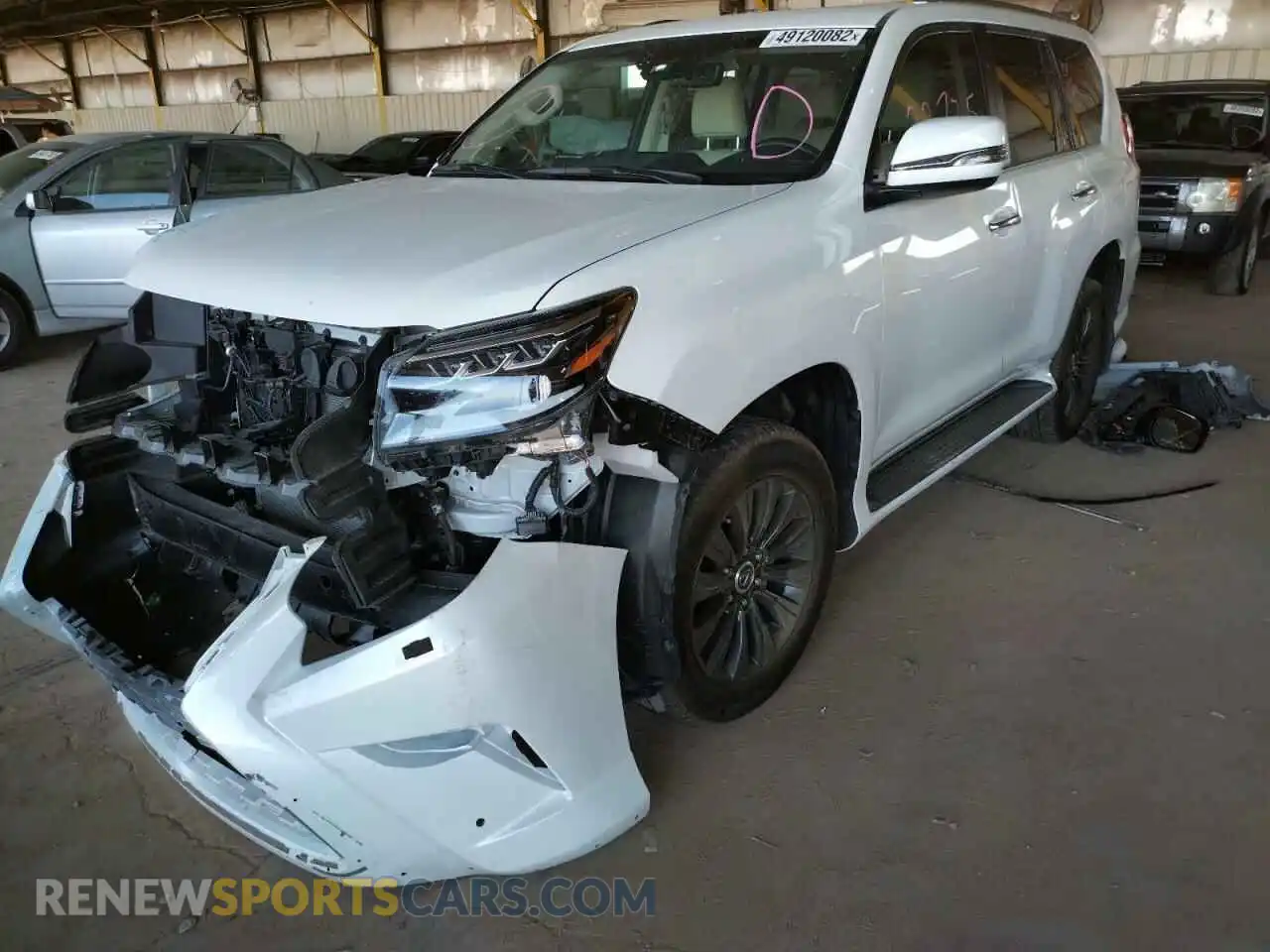 2 fotografías del automóvil dañado JTJAM7BX4L5263785 LEXUS GX 2020