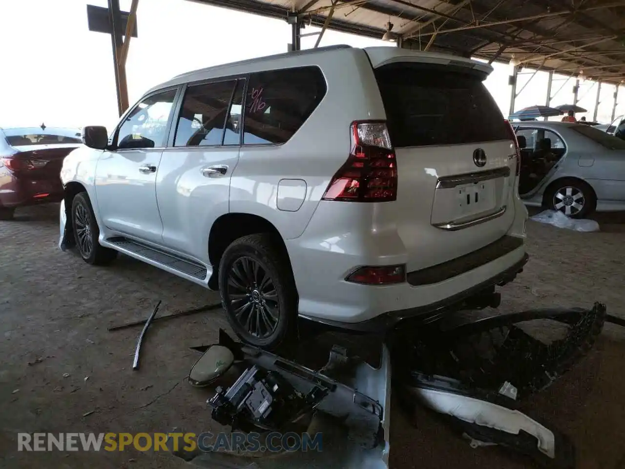 3 fotografías del automóvil dañado JTJAM7BX4L5263785 LEXUS GX 2020