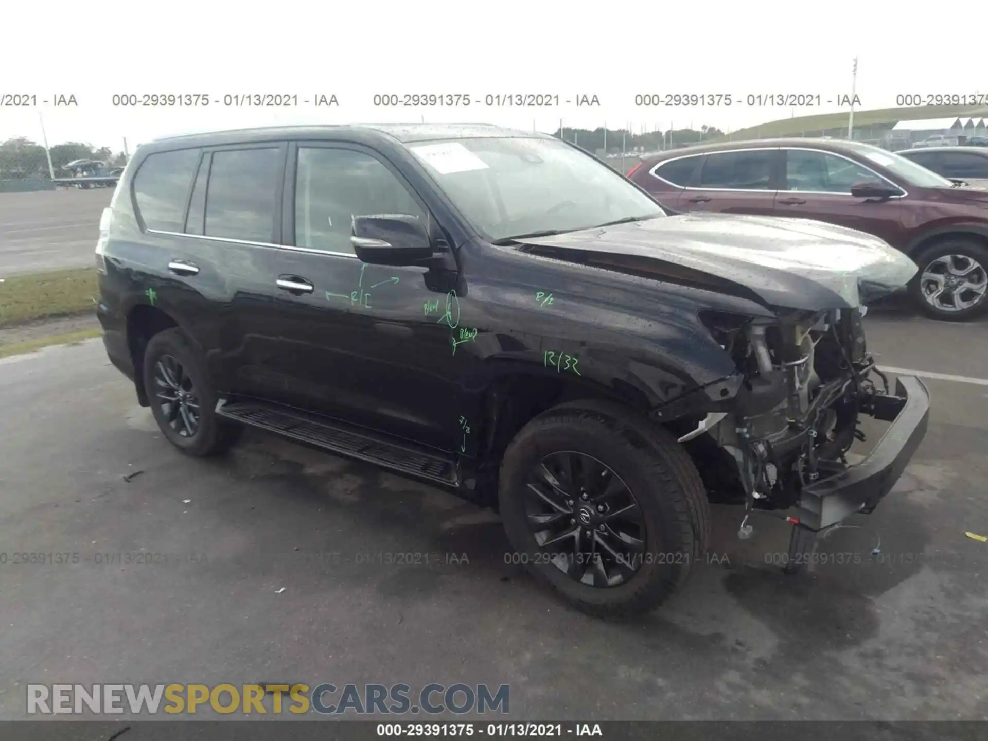 1 Photograph of a damaged car JTJAM7BX9L5242009 LEXUS GX 2020
