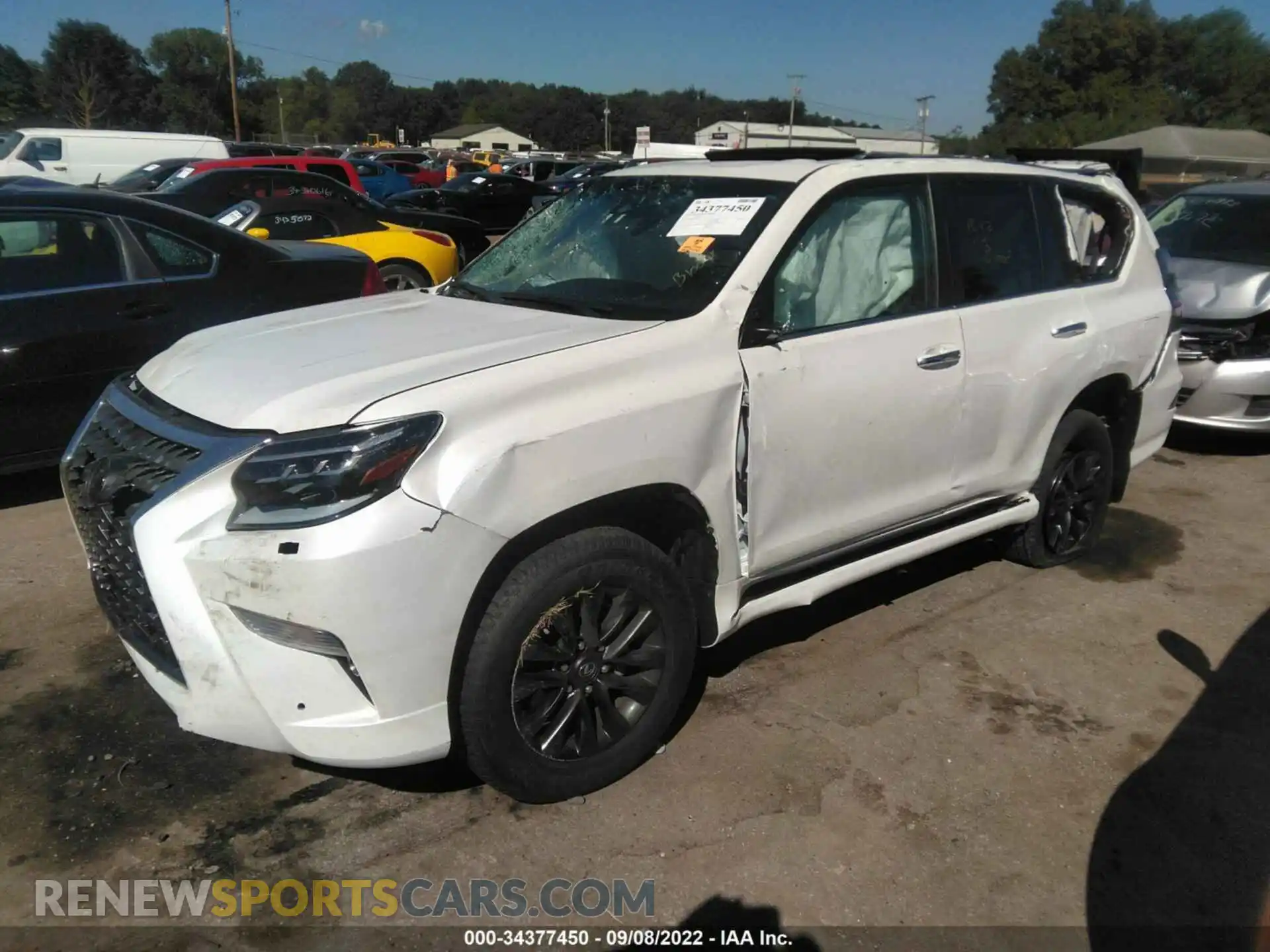 2 fotografías del automóvil dañado JTJAM7BX0M5297515 LEXUS GX 2021