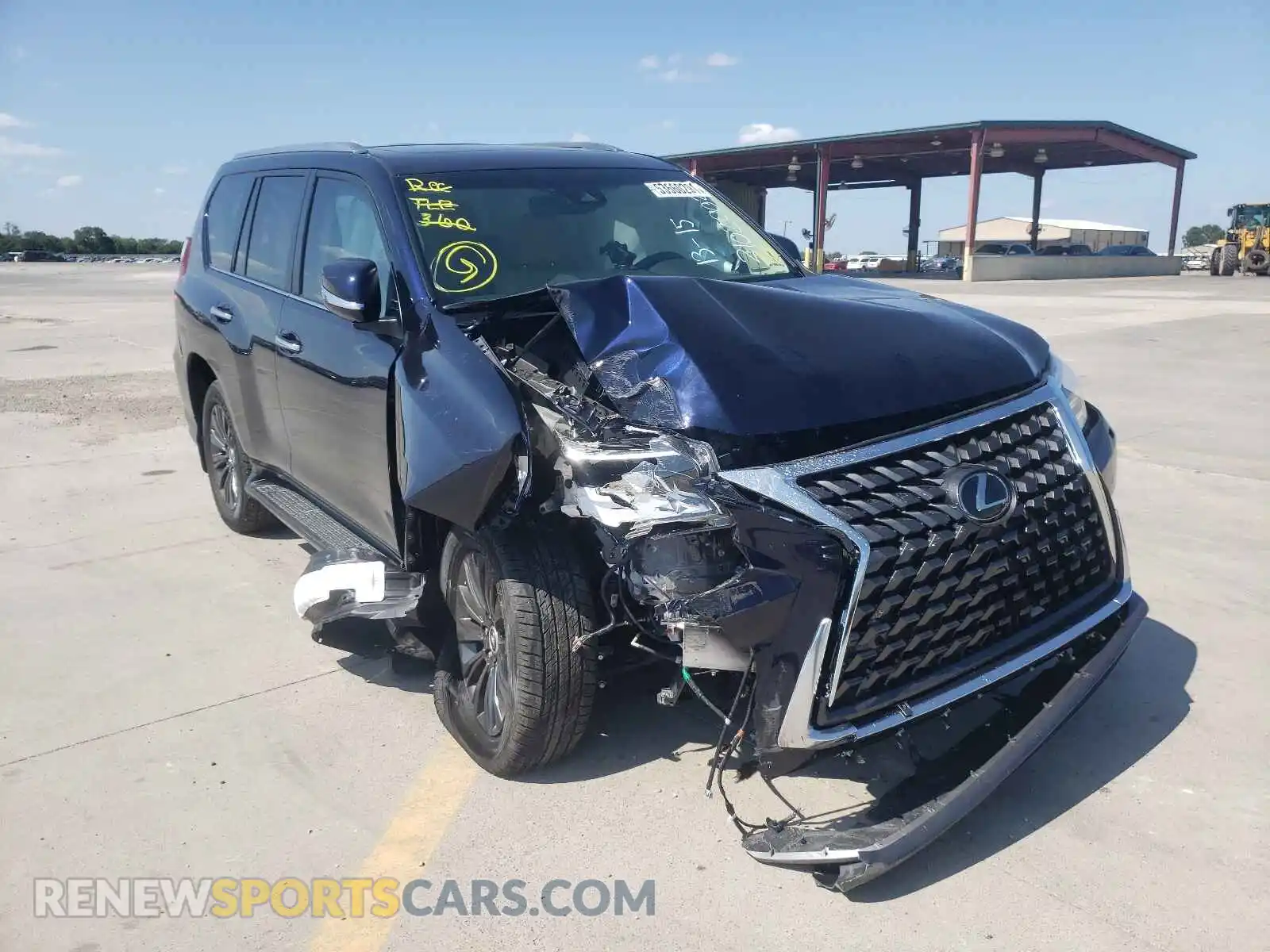 1 Photograph of a damaged car JTJAM7BX1M5296597 LEXUS GX 2021