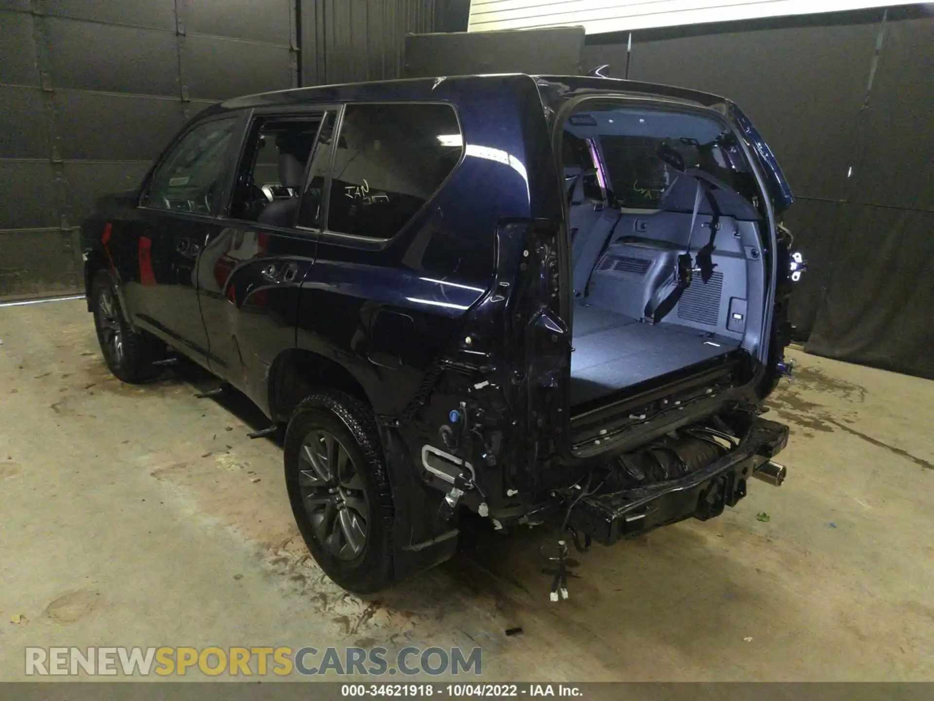 3 fotografías del automóvil dañado JTJAM7BX7M5271638 LEXUS GX 2021