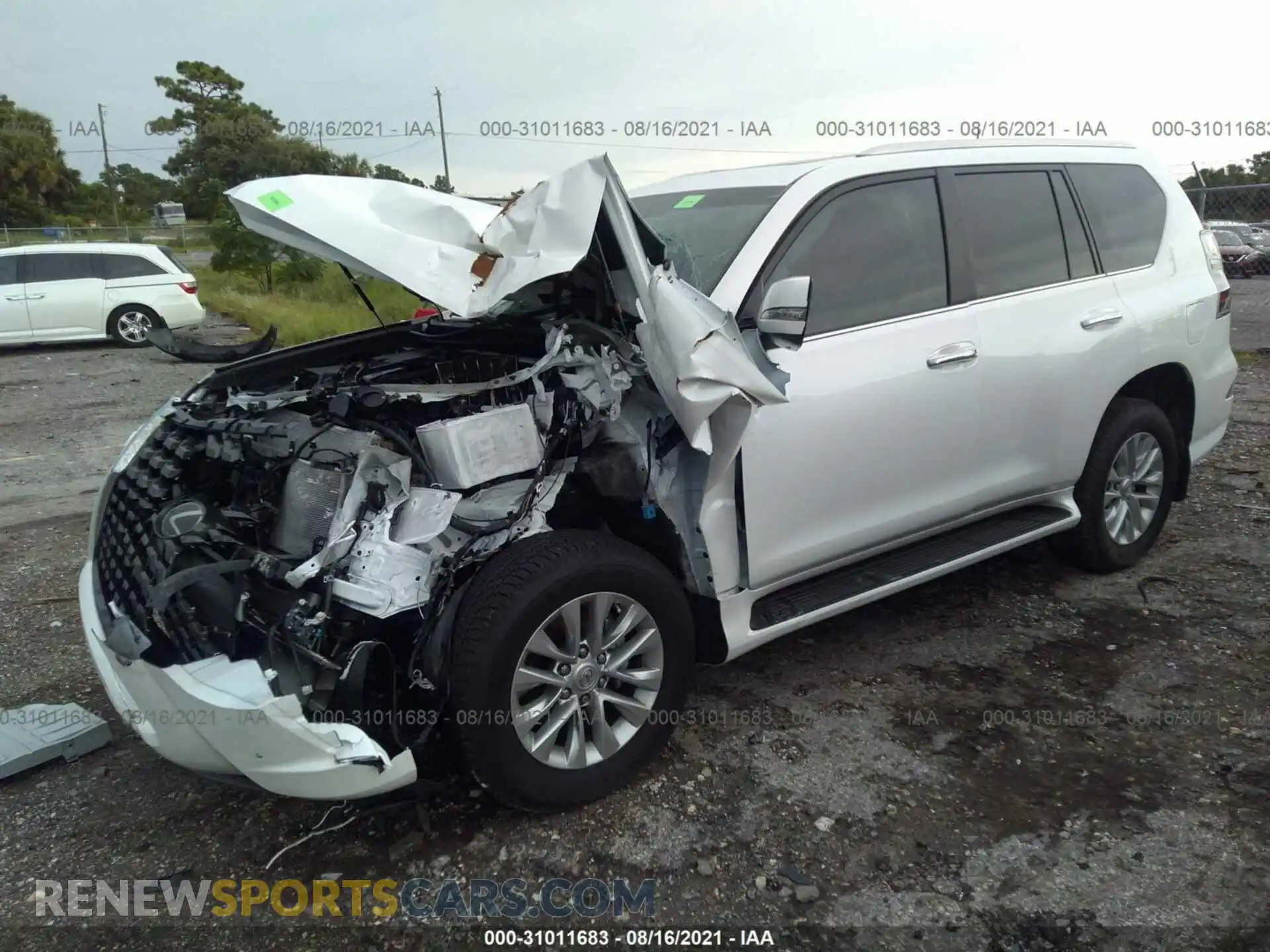 2 Фотография поврежденного автомобиля JTJAM7BX7M5289993 LEXUS GX 2021