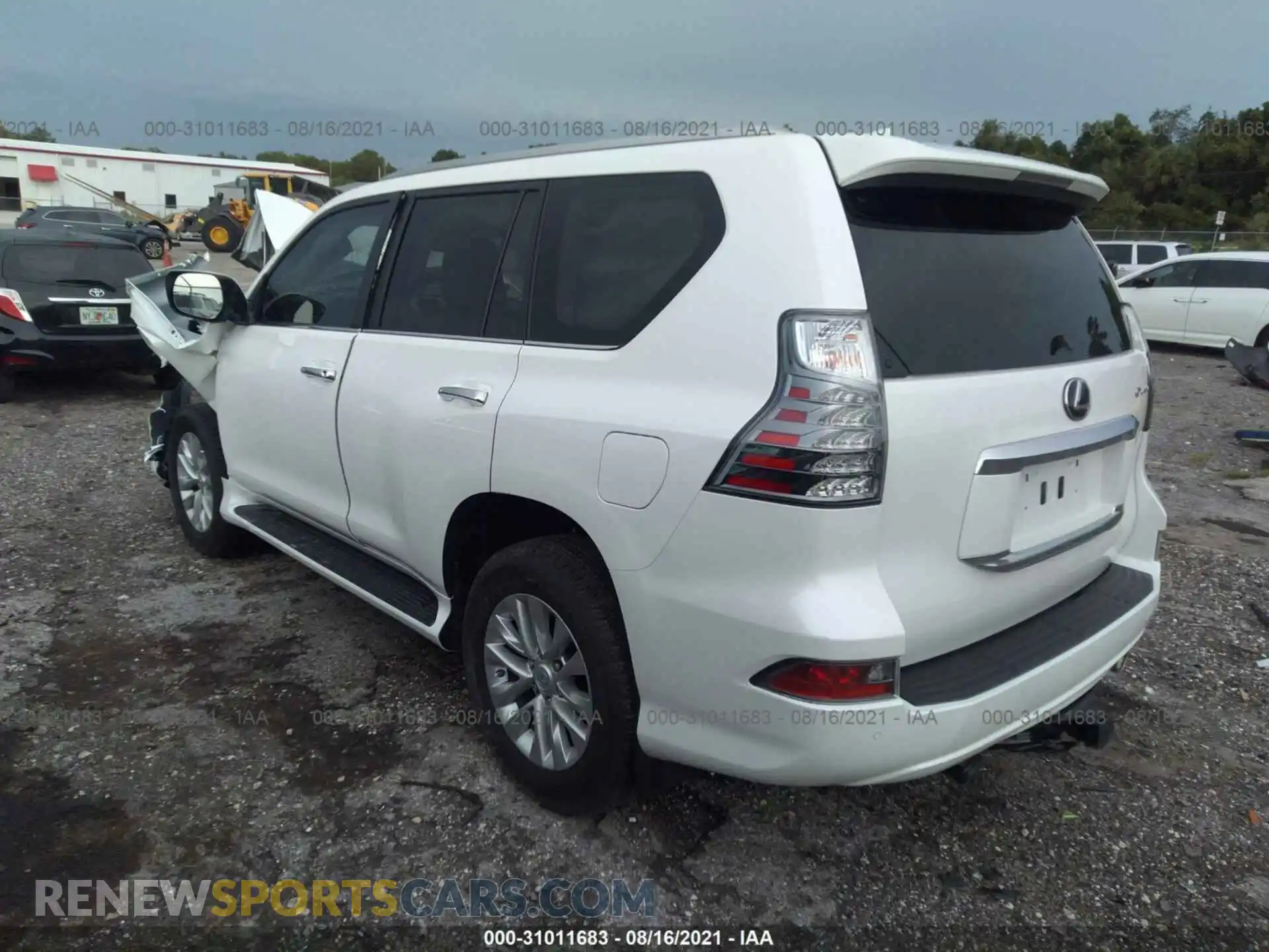3 Фотография поврежденного автомобиля JTJAM7BX7M5289993 LEXUS GX 2021