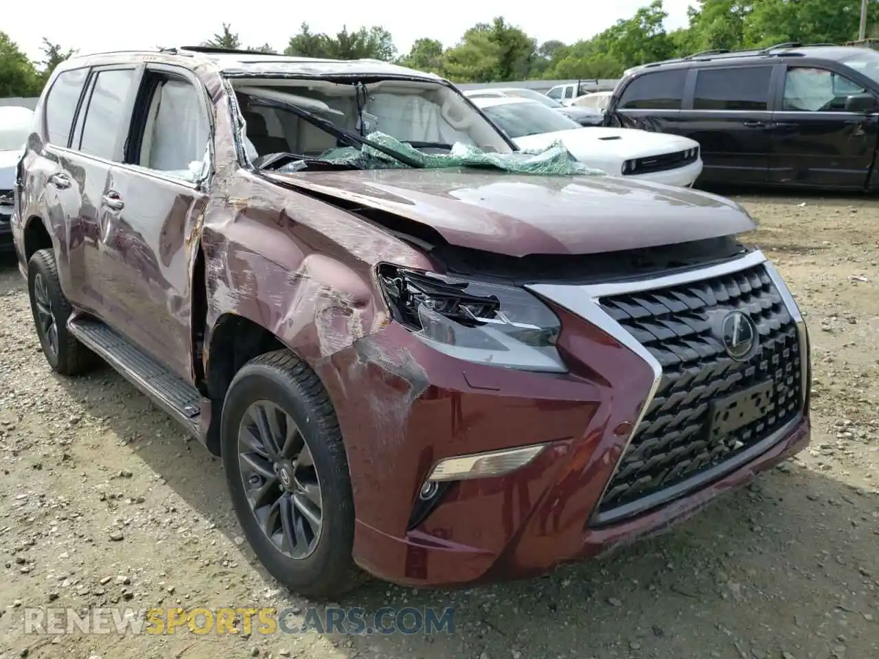 1 Photograph of a damaged car JTJAM7BX7M5292618 LEXUS GX 2021