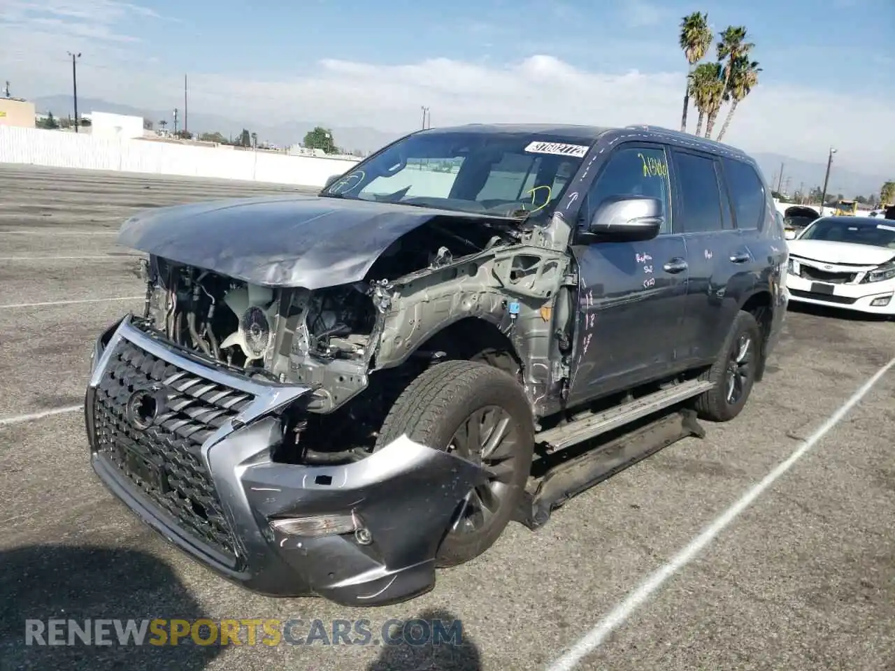 2 Photograph of a damaged car JTJAM7BXXM5277546 LEXUS GX 2021