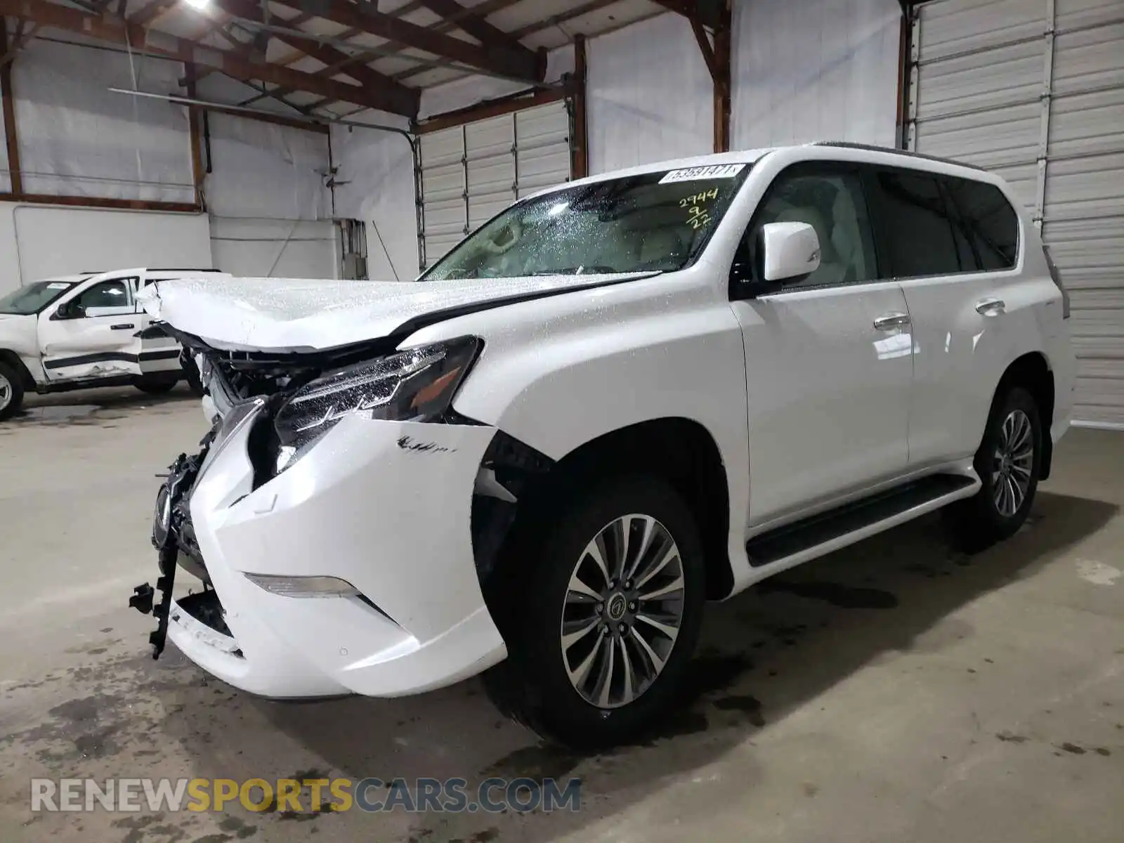 2 fotografías del automóvil dañado JTJGM7BX0M5282944 LEXUS GX 2021
