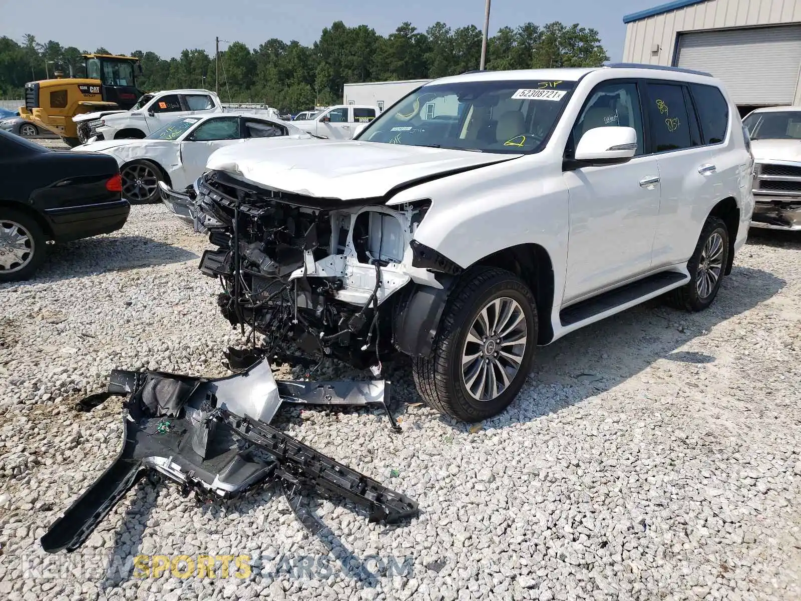 2 fotografías del automóvil dañado JTJGM7BX9M5272817 LEXUS GX 2021