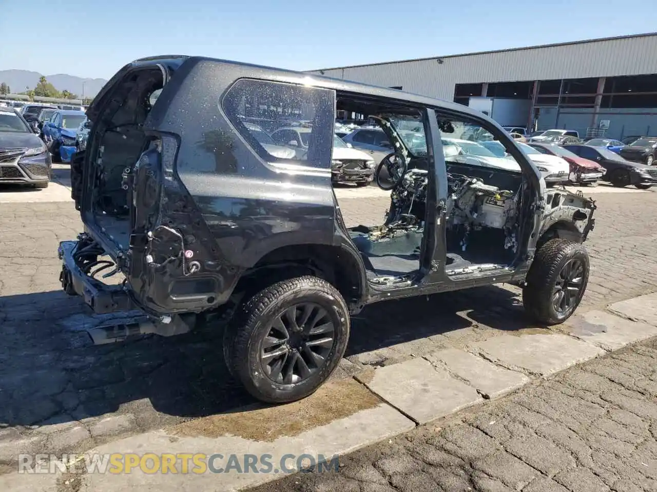 3 Photograph of a damaged car JTJAM7BX9P5376024 LEXUS GX 2023