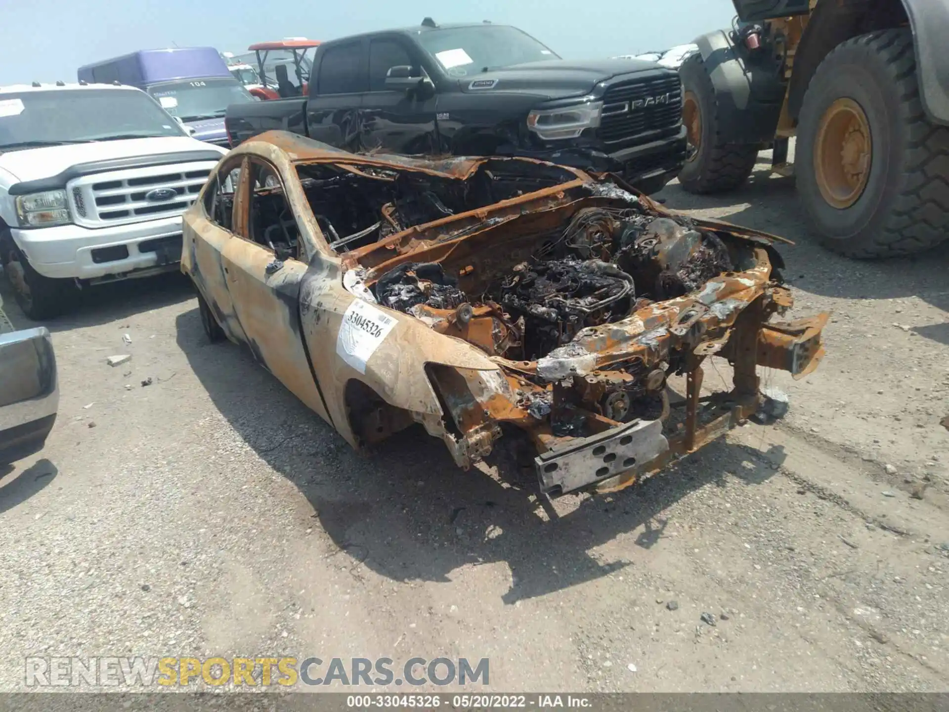 1 Photograph of a damaged car JTHBA1D20K5084252 LEXUS IS 2019