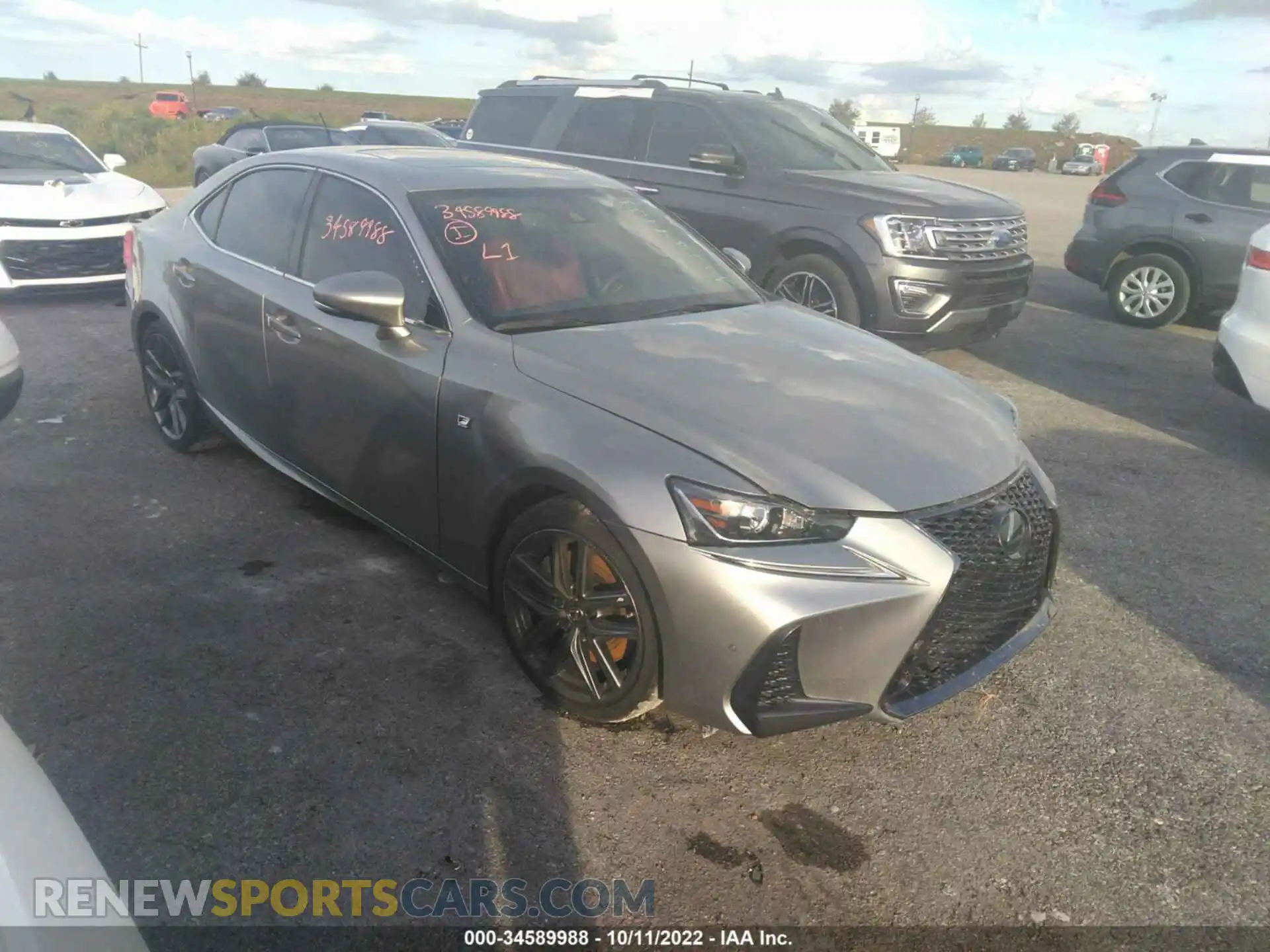 1 Photograph of a damaged car JTHBA1D20K5089970 LEXUS IS 2019