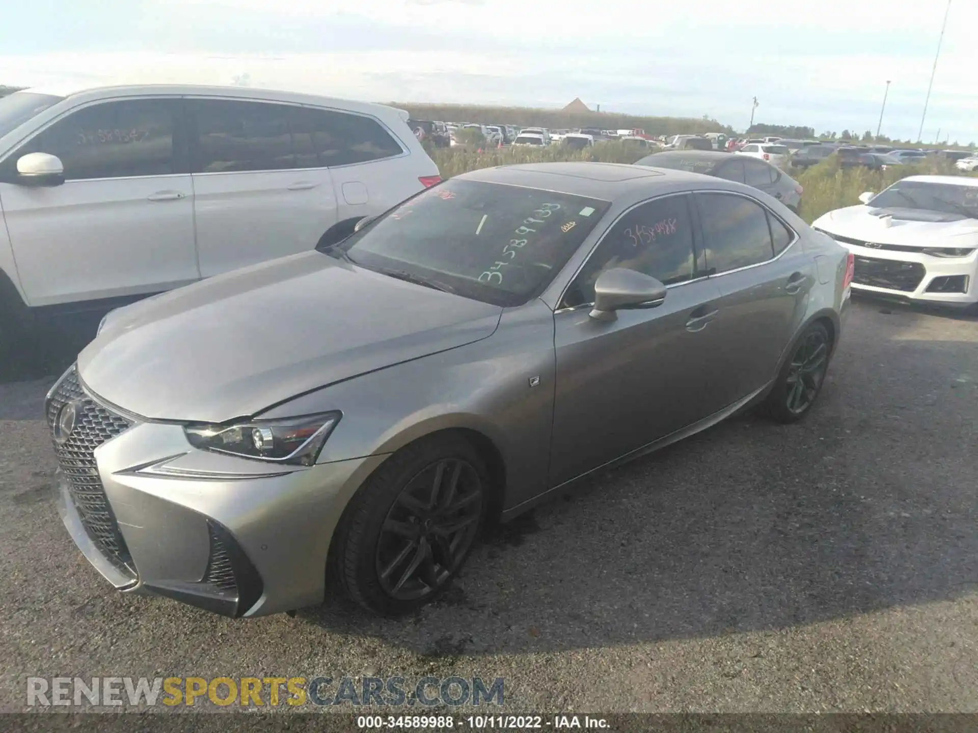 2 Photograph of a damaged car JTHBA1D20K5089970 LEXUS IS 2019