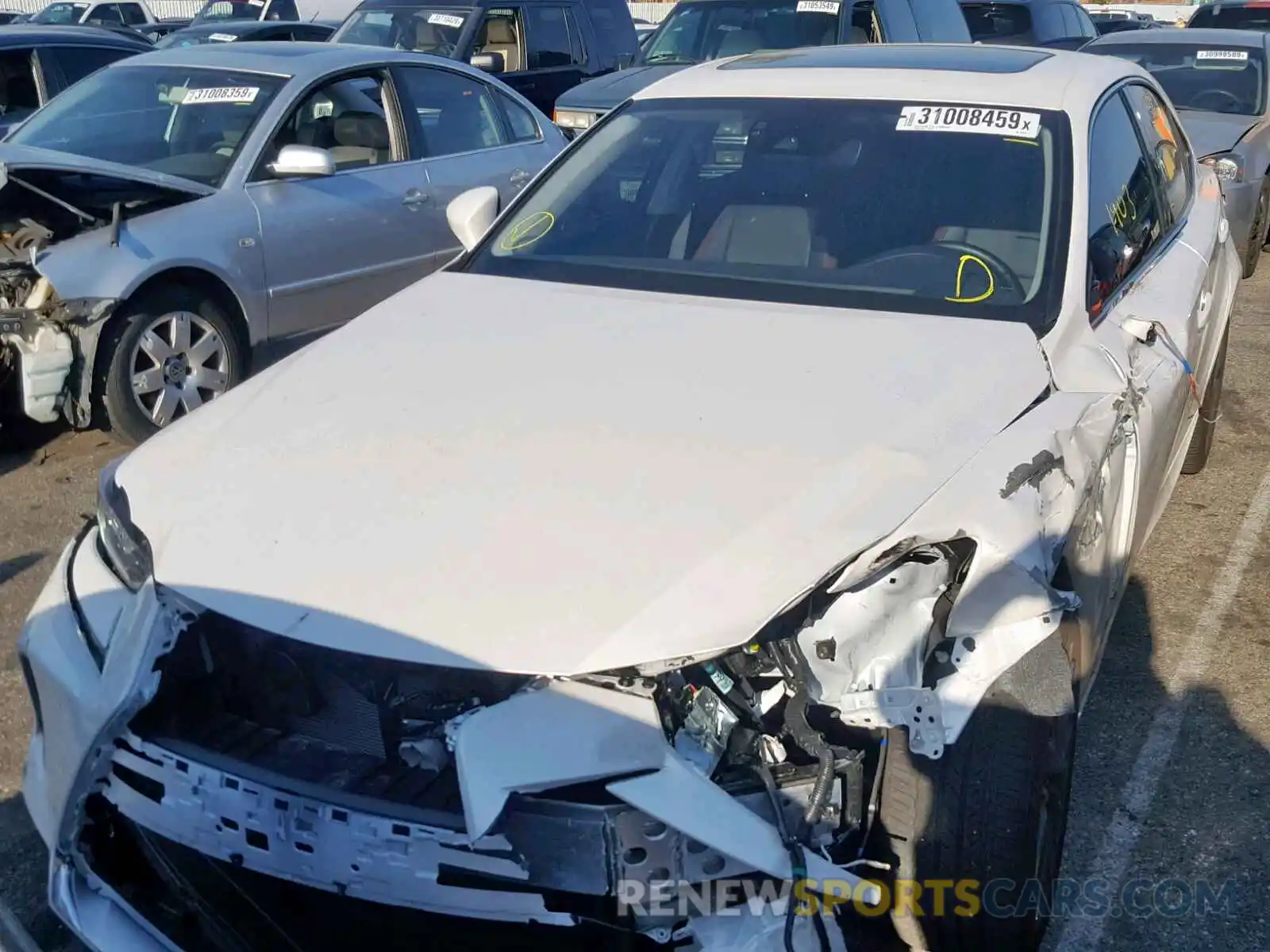 2 Photograph of a damaged car JTHBA1D20K5090116 LEXUS IS 2019