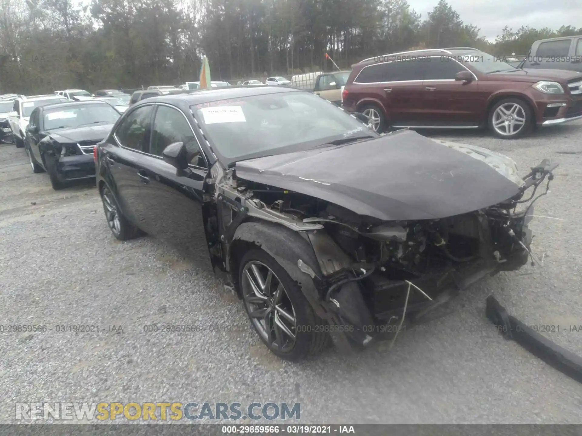 1 Photograph of a damaged car JTHBA1D20K5094716 LEXUS IS 2019