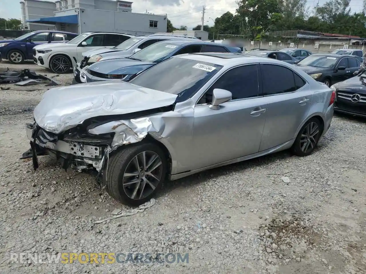1 Photograph of a damaged car JTHBA1D21K5085796 LEXUS IS 2019