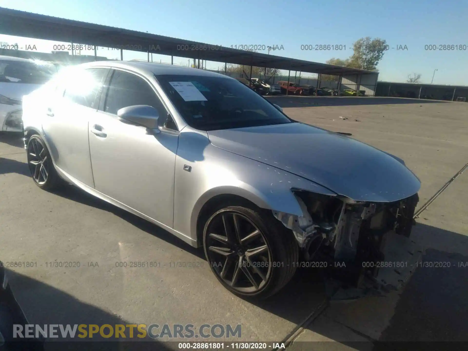 1 Photograph of a damaged car JTHBA1D21K5087015 LEXUS IS 2019