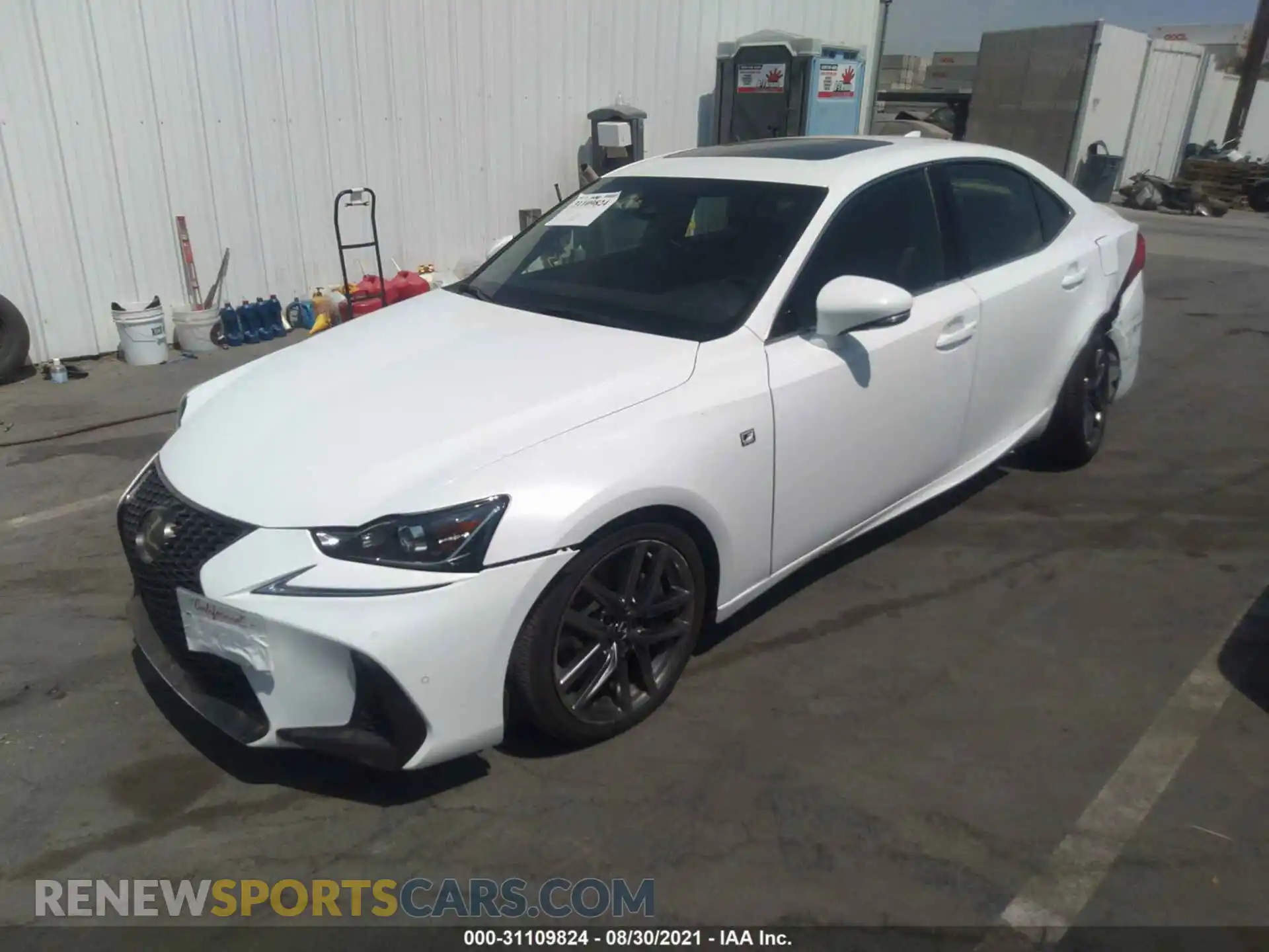 2 Photograph of a damaged car JTHBA1D21K5089914 LEXUS IS 2019
