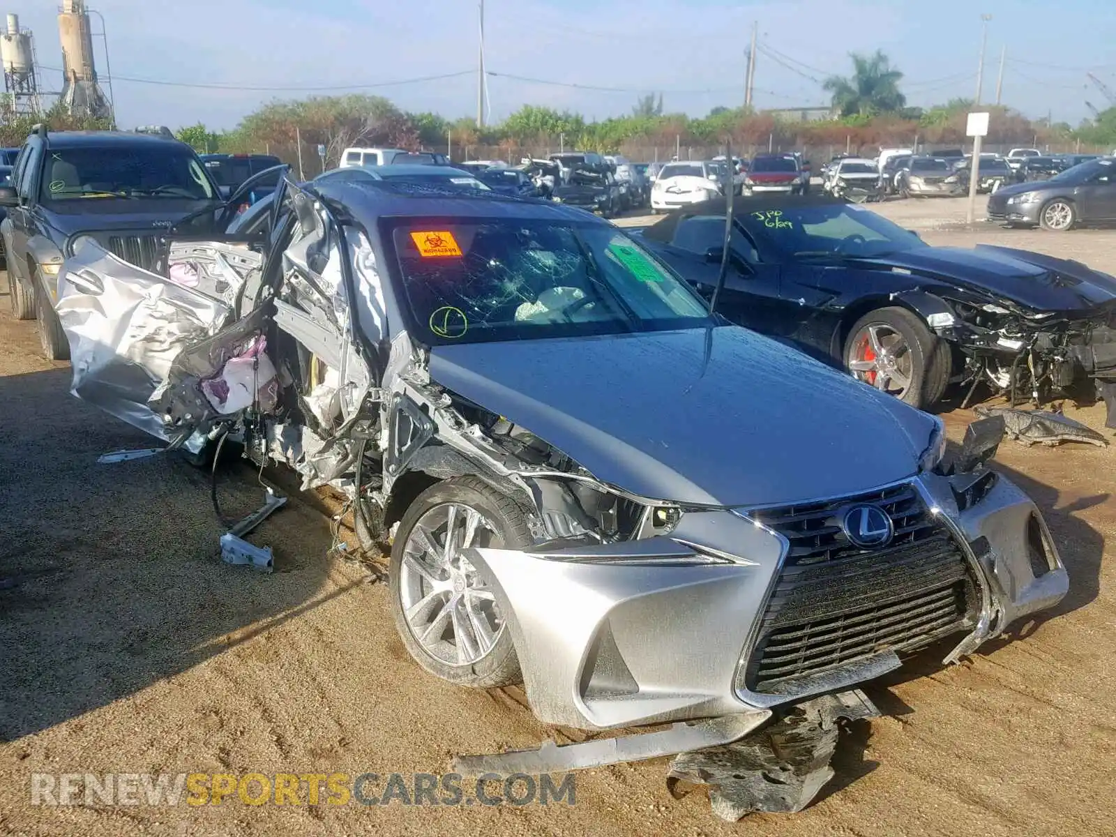 1 Photograph of a damaged car JTHBA1D21K5093543 LEXUS IS 2019