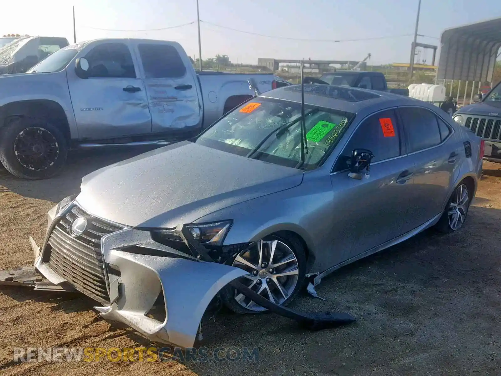 2 Photograph of a damaged car JTHBA1D21K5093543 LEXUS IS 2019