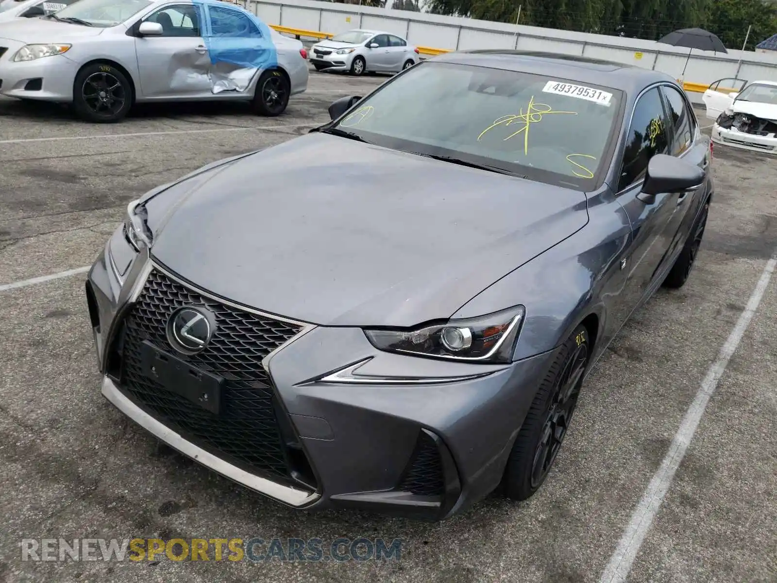2 Photograph of a damaged car JTHBA1D21K5094028 LEXUS IS 2019