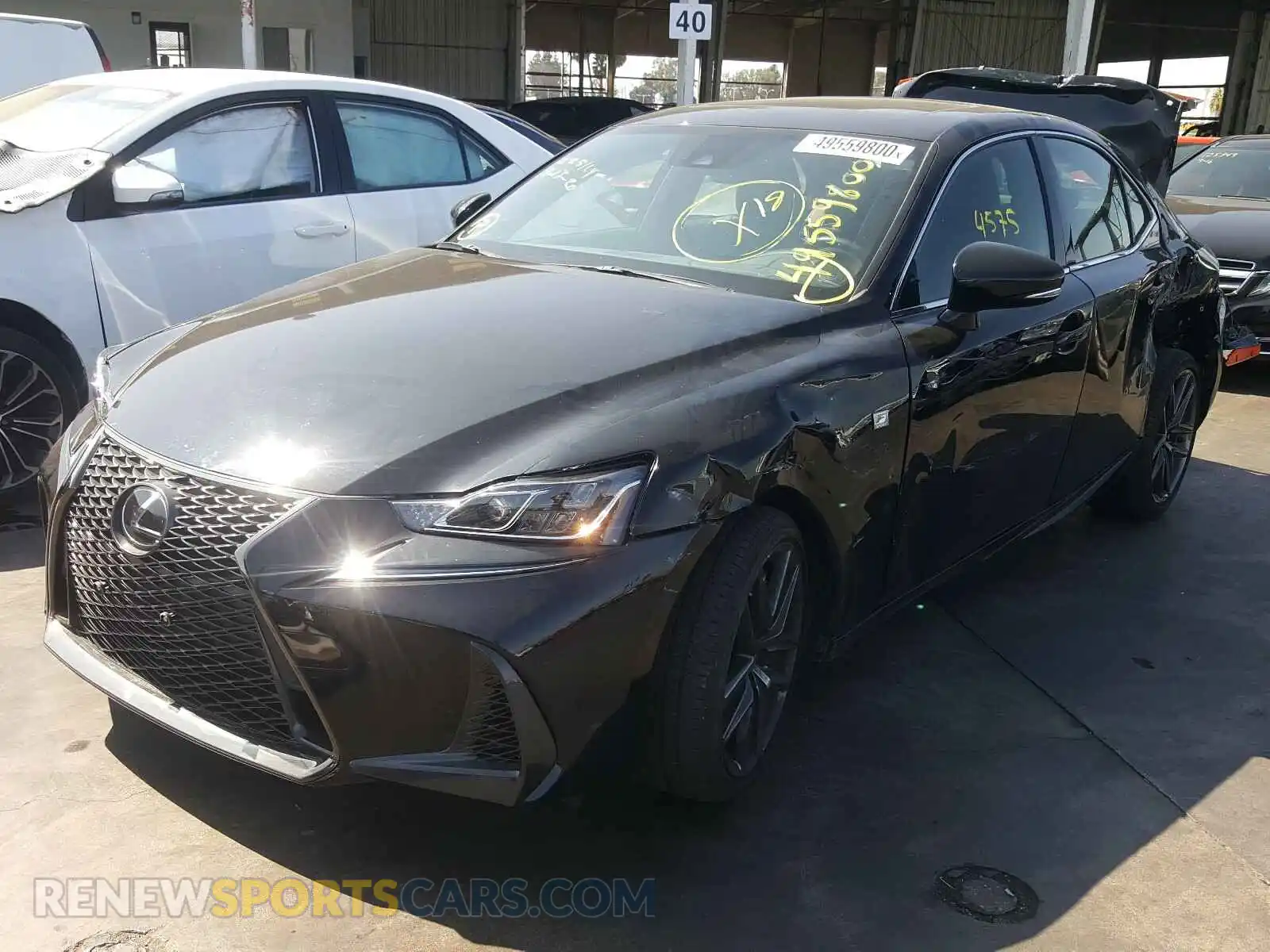2 Photograph of a damaged car JTHBA1D21K5100362 LEXUS IS 2019