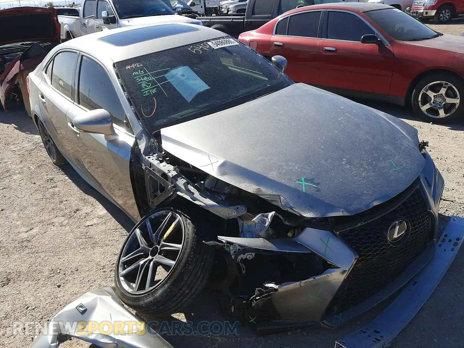 1 Photograph of a damaged car JTHBA1D22K5089940 LEXUS IS 2019