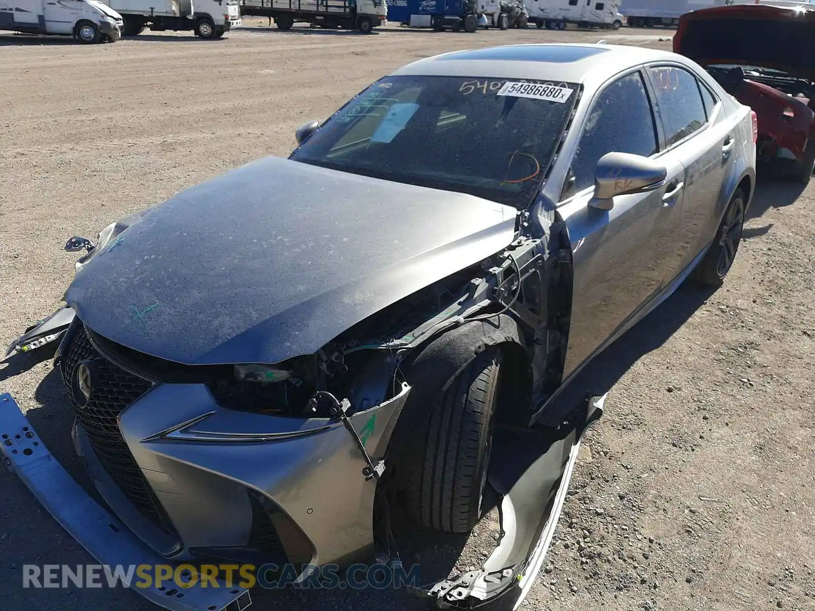 2 Photograph of a damaged car JTHBA1D22K5089940 LEXUS IS 2019
