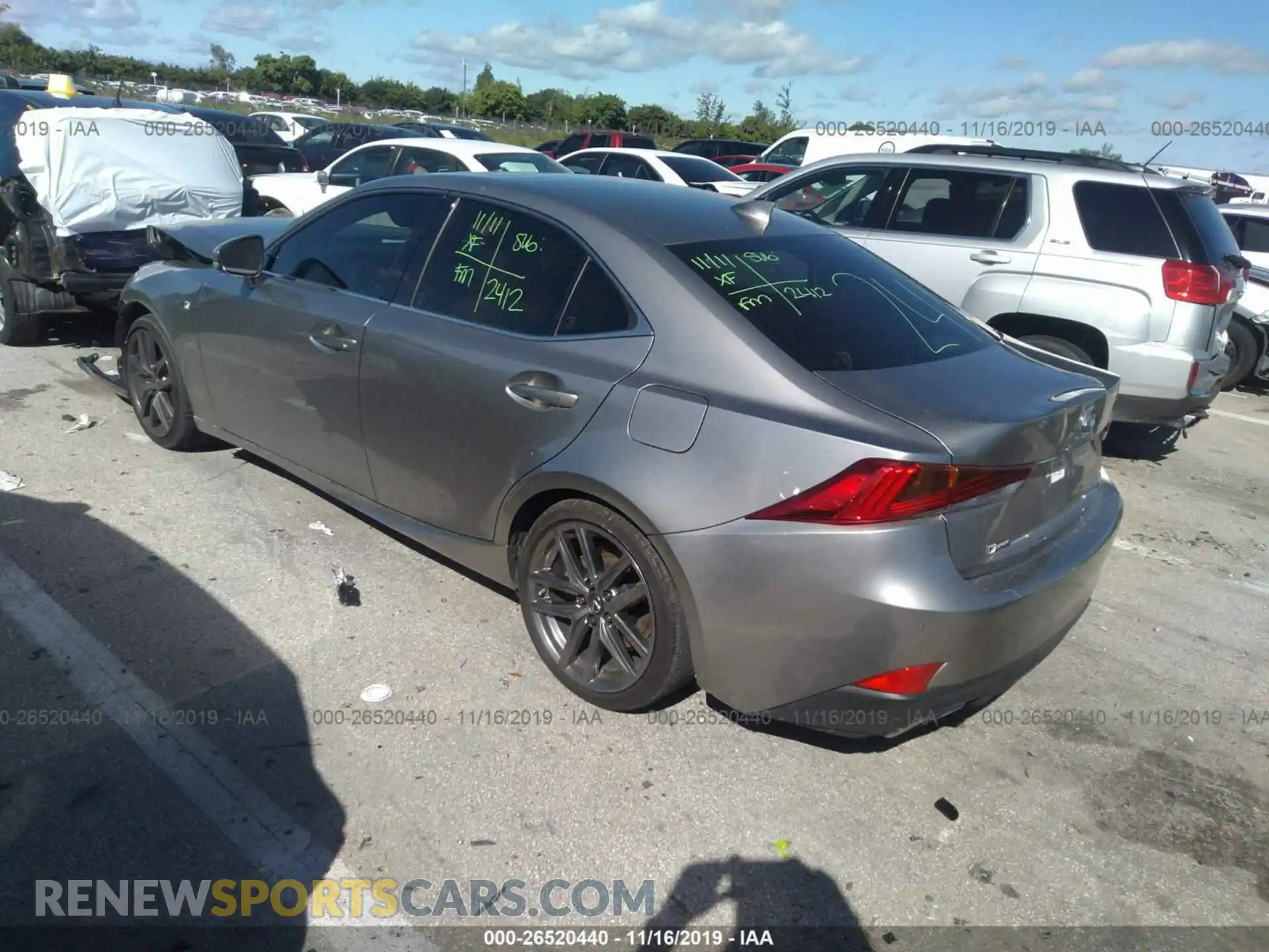 3 Photograph of a damaged car JTHBA1D22K5090697 LEXUS IS 2019
