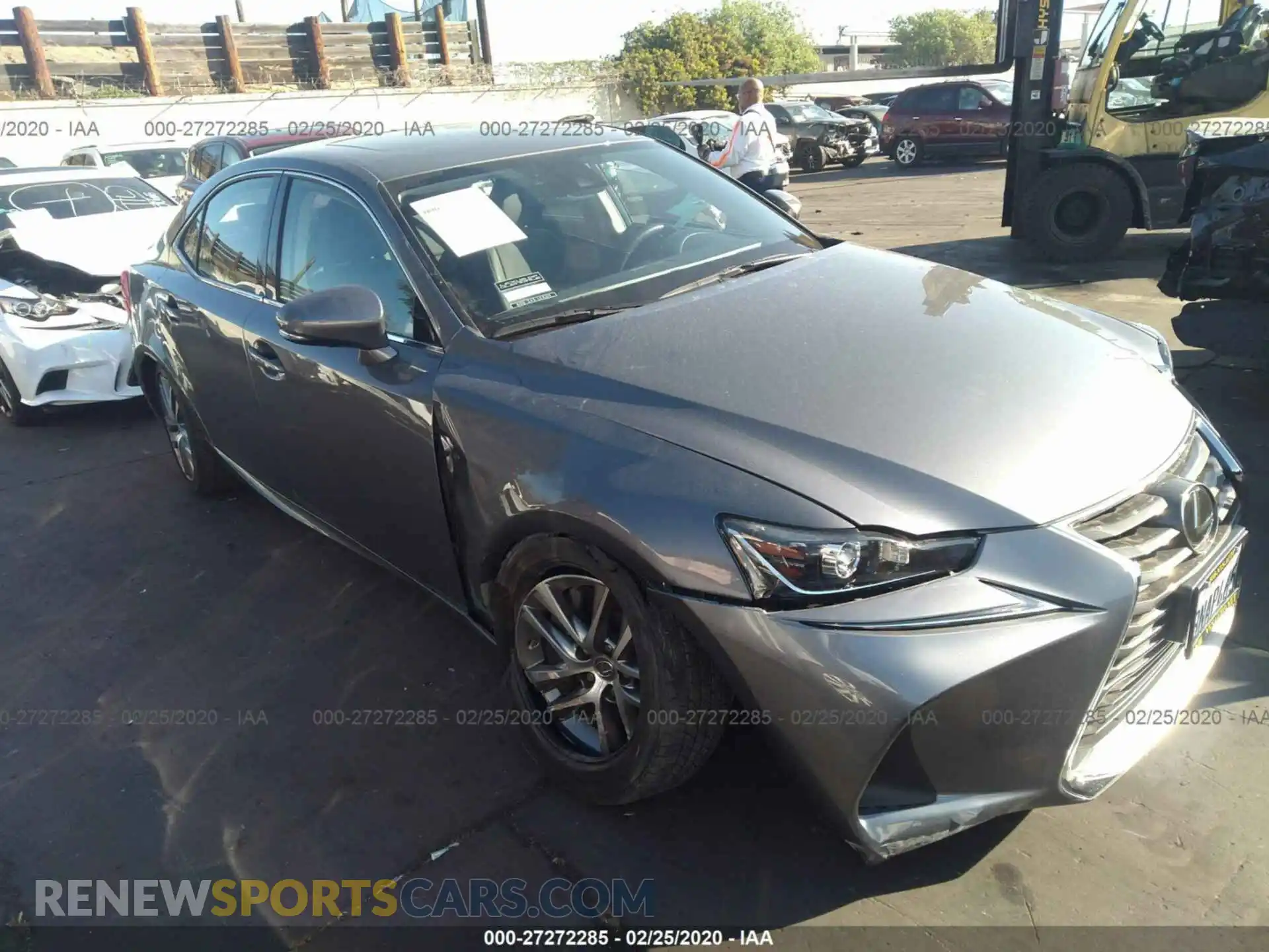 1 Photograph of a damaged car JTHBA1D22K5092384 LEXUS IS 2019