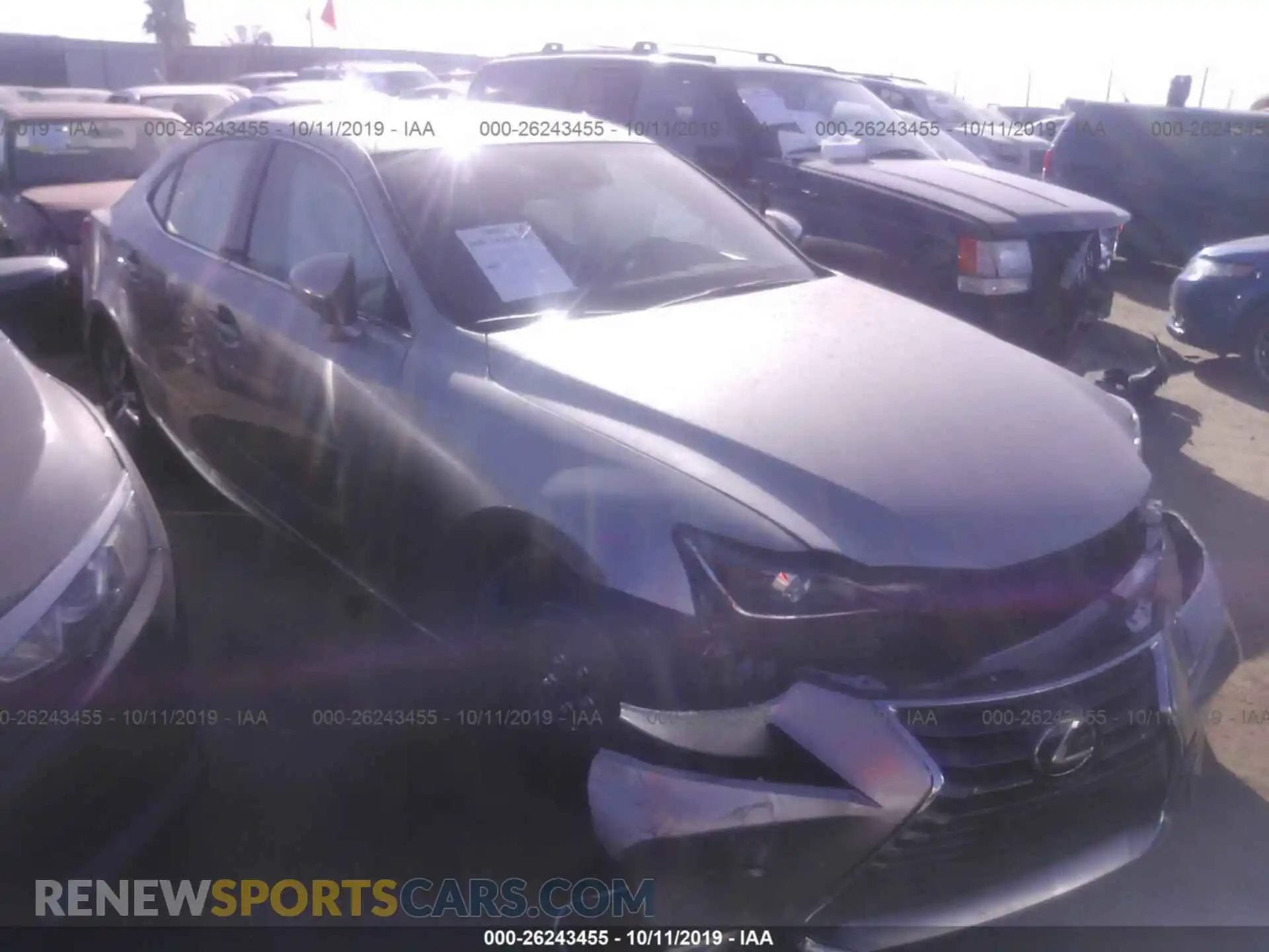 1 Photograph of a damaged car JTHBA1D22K5097147 LEXUS IS 2019