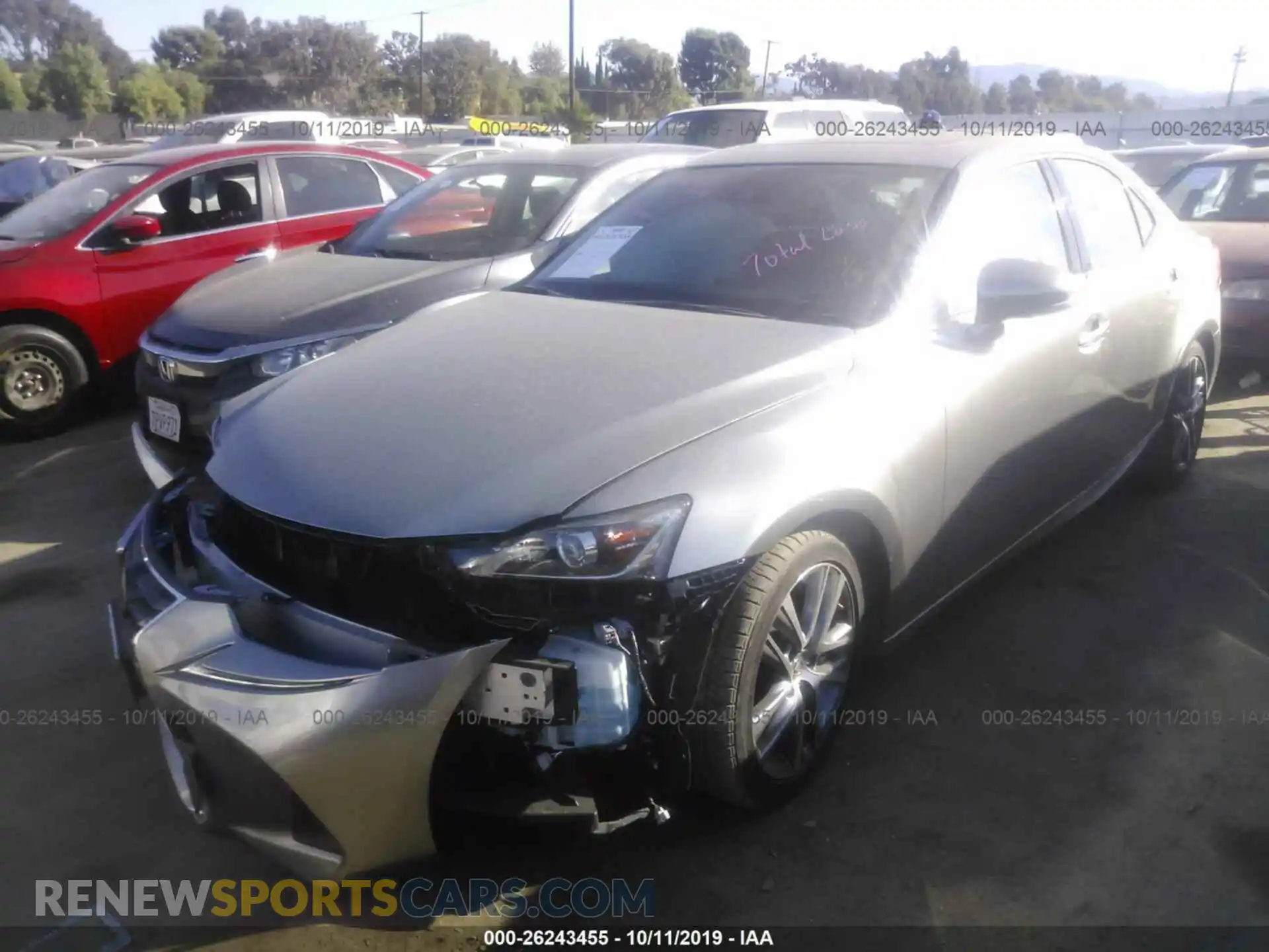 2 Photograph of a damaged car JTHBA1D22K5097147 LEXUS IS 2019