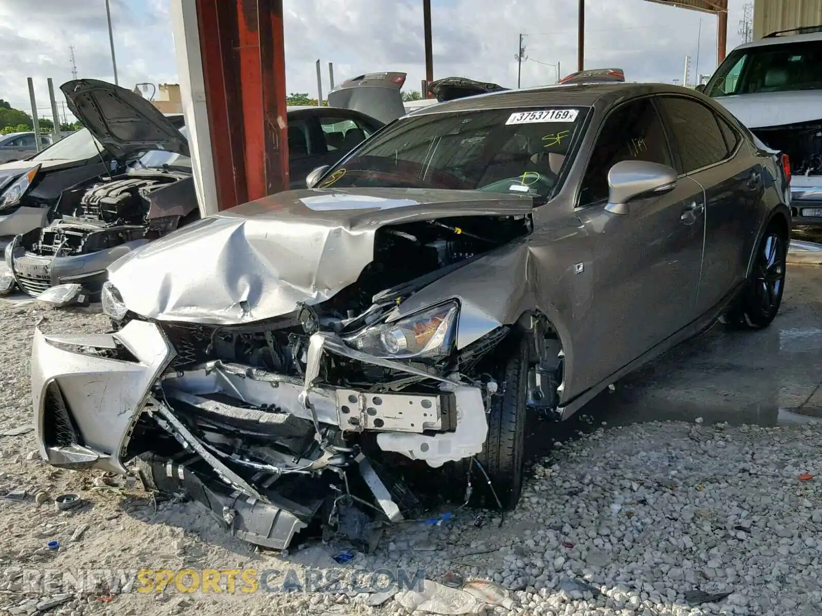 2 Photograph of a damaged car JTHBA1D23K5093673 LEXUS IS 2019