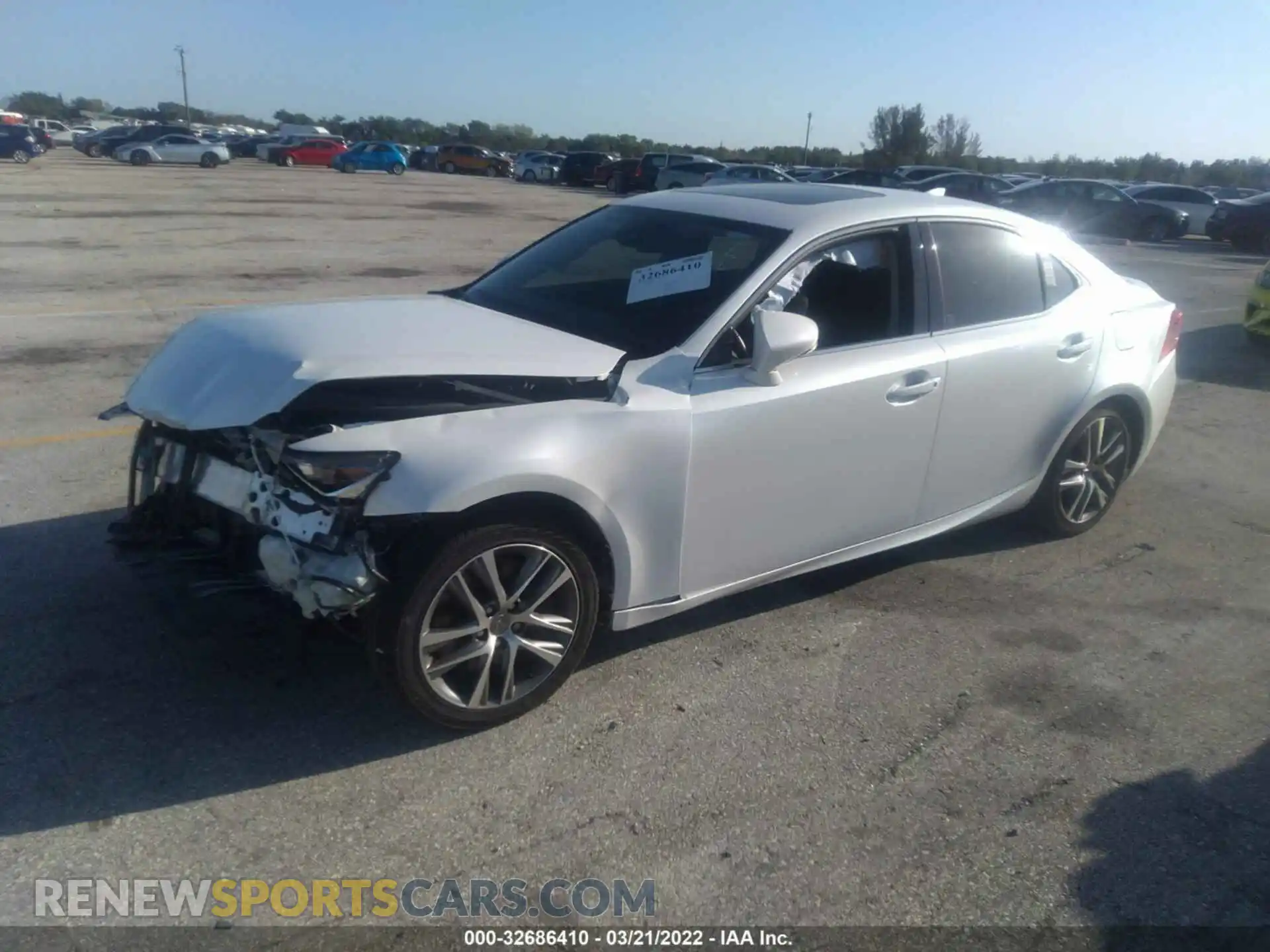 2 Photograph of a damaged car JTHBA1D23K5093723 LEXUS IS 2019